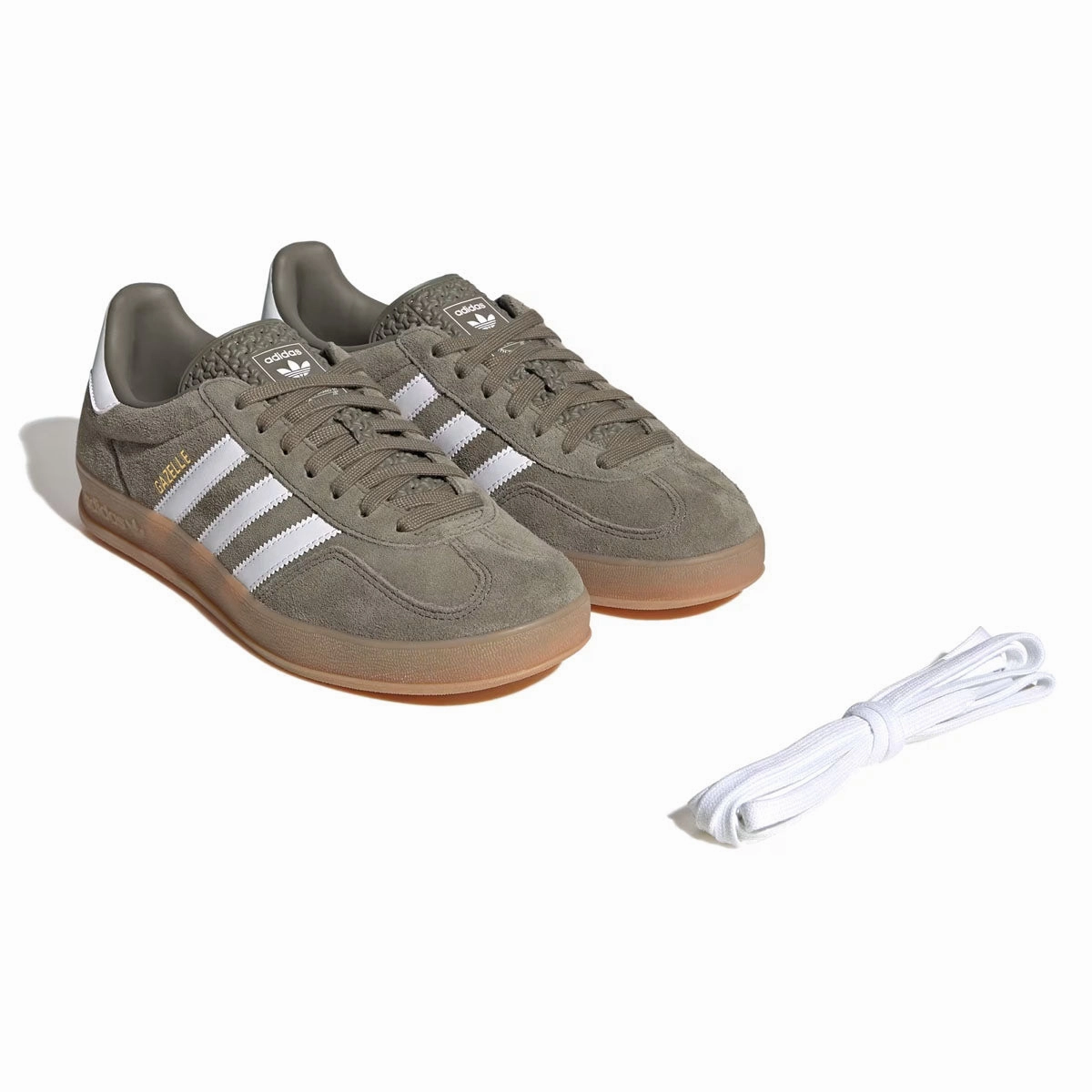 Adidas Slide In Shoes Gazelle Indoor 'Olive Strata White'