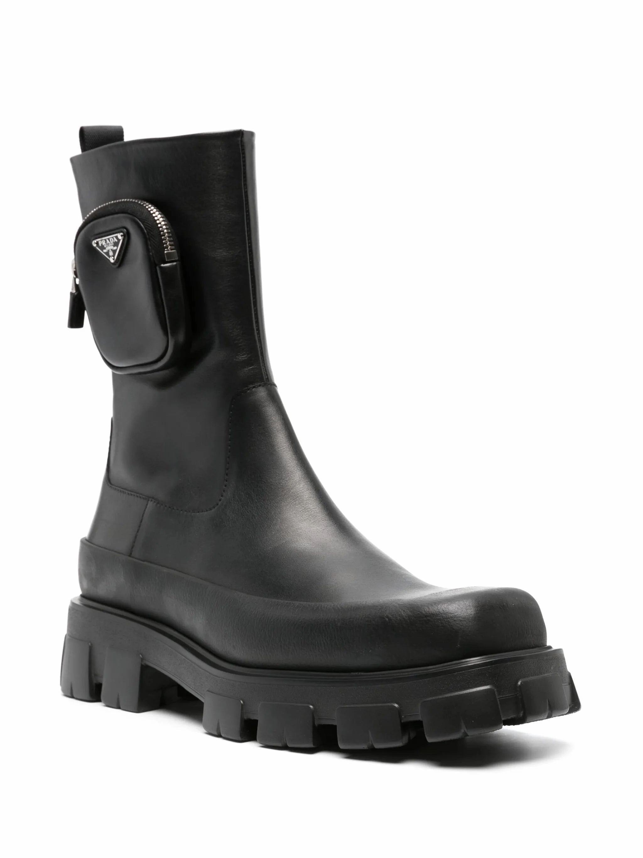 Cobblestone pouch-detail leather boots Thorogood Moc Toe Boots