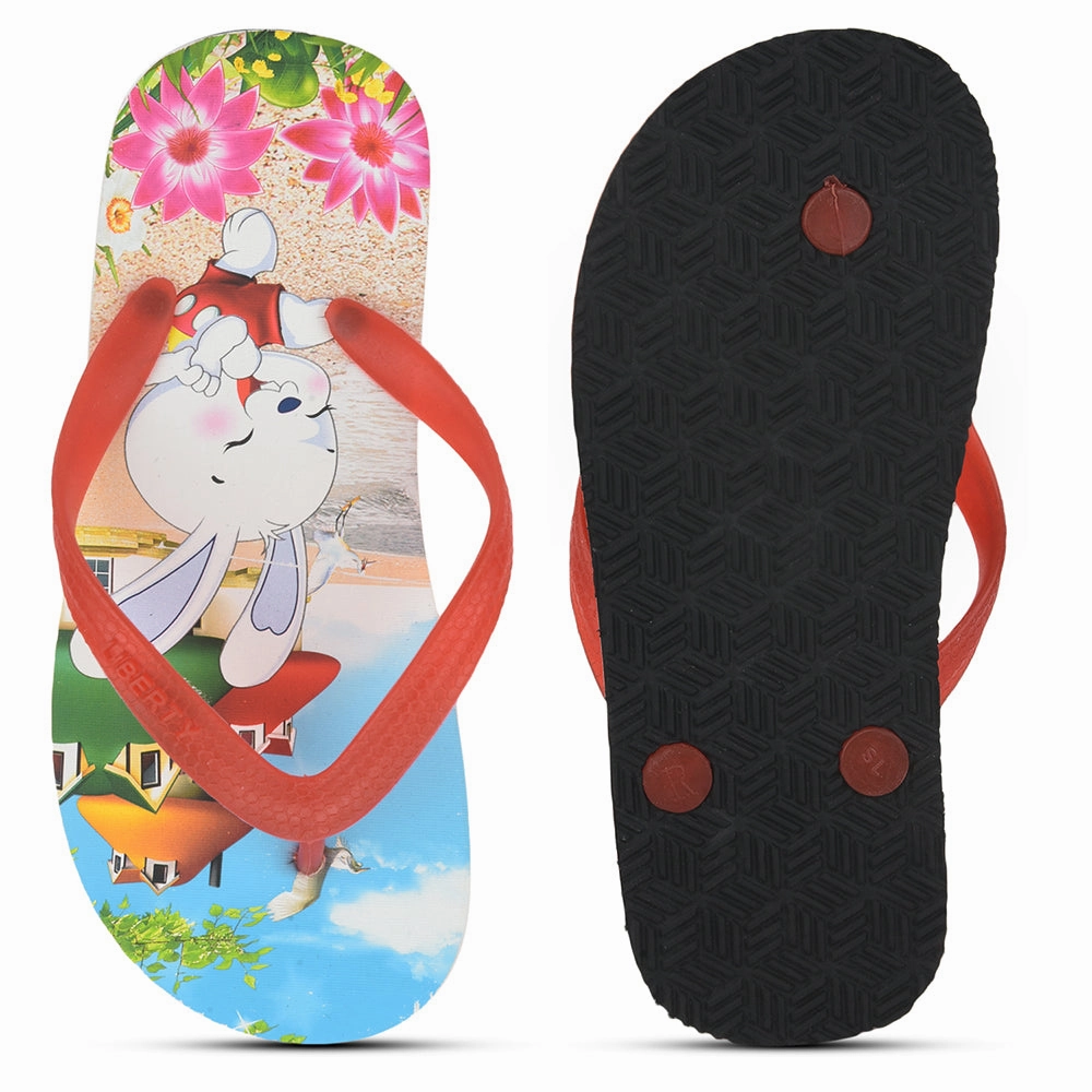 Ruby Slippers Tattoo A-HA By Liberty AHA-127E Red Flip Flop For Kids