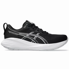 Men's Asics Gel-Cumulus 27, Black/Concrete, 11 2E Wide Asics Street Running Shoes