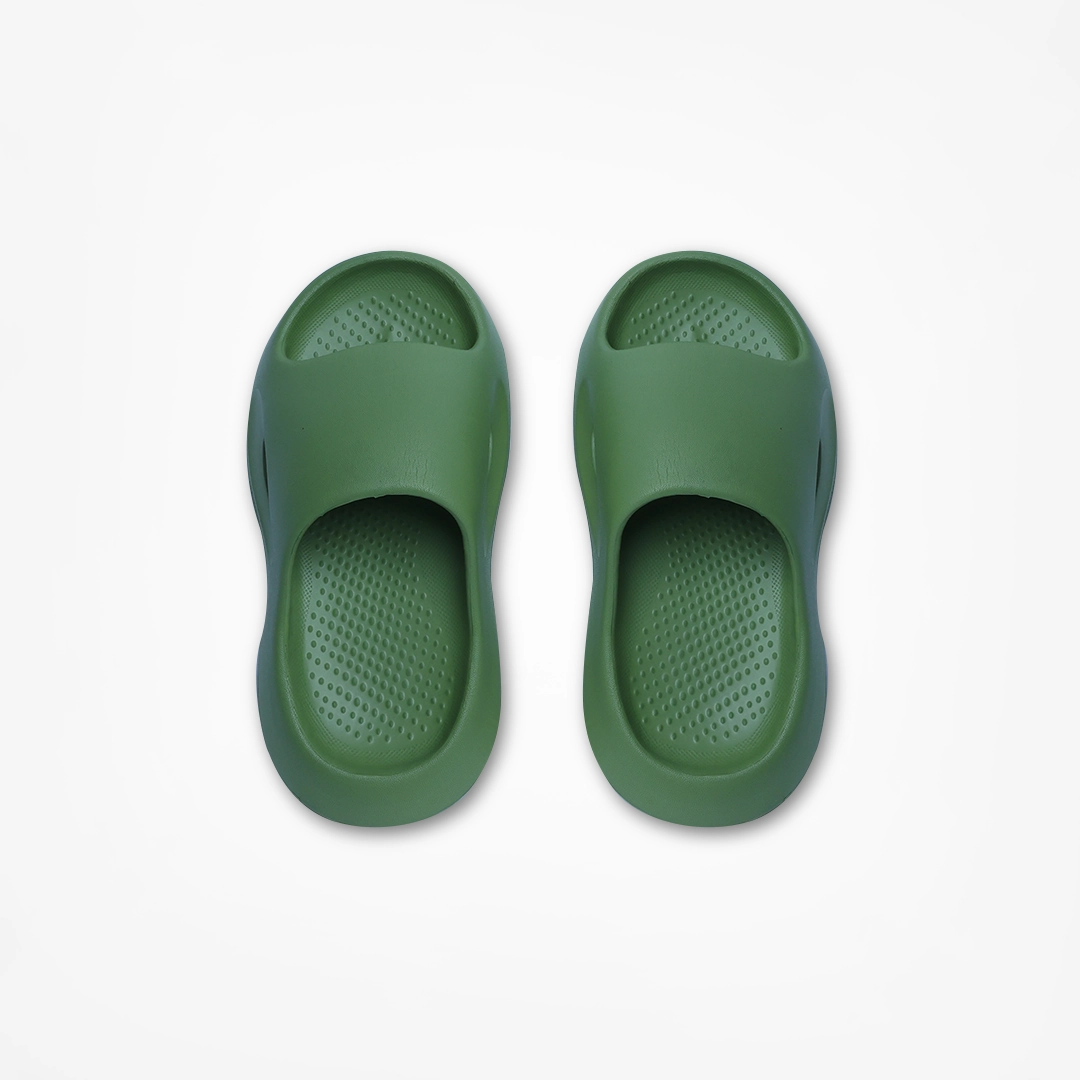 Pdf Slippers Birdsoles -  Cotton Clouds Slides - Green