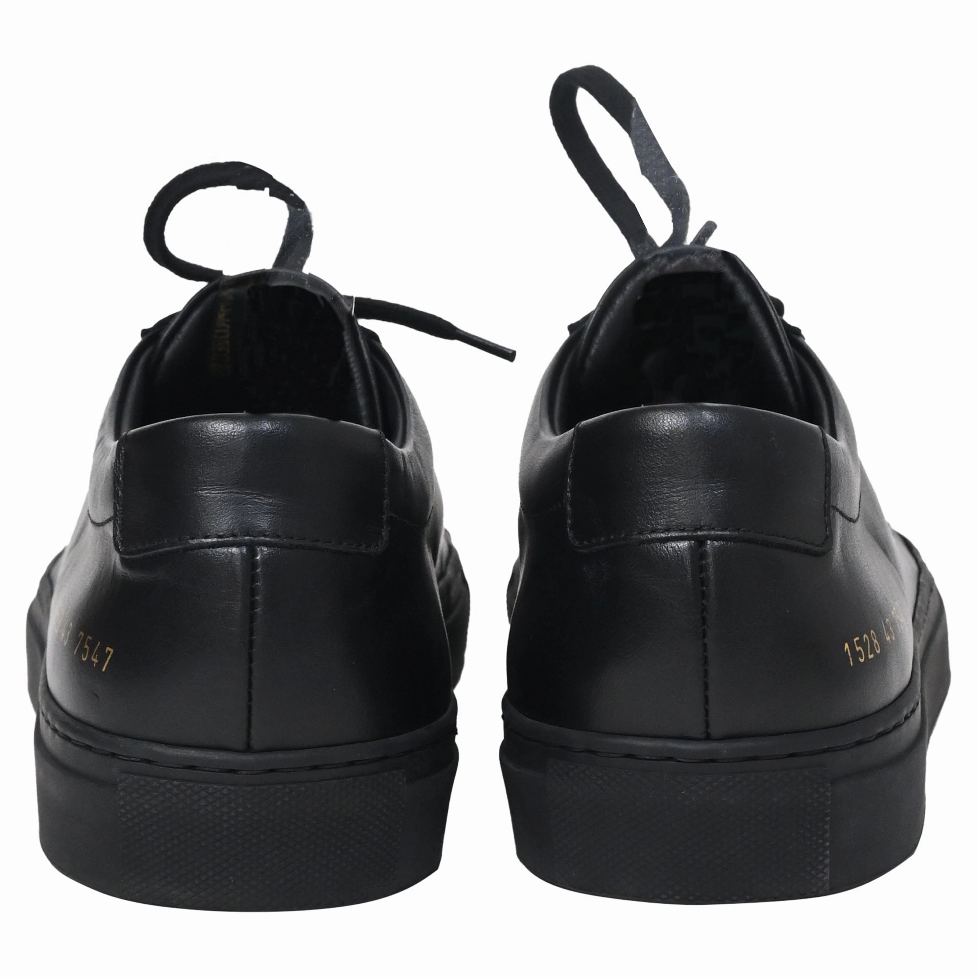 Common Projects Achilles Low-Top Sneakers in Black Leather Best Sneakers For Heel Pain