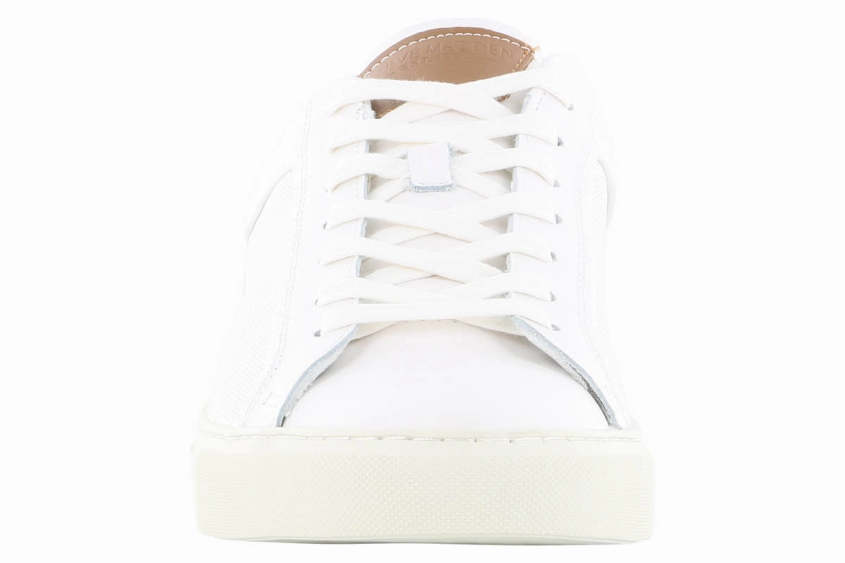 Steve Madden Finneas White Leather Sneaker Alexander Mcqueen Boots