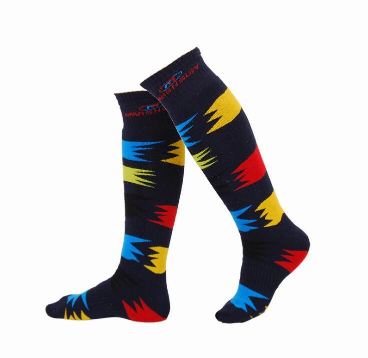 Compression Knitted Ski Sock For Men Western Style Fashion Boots