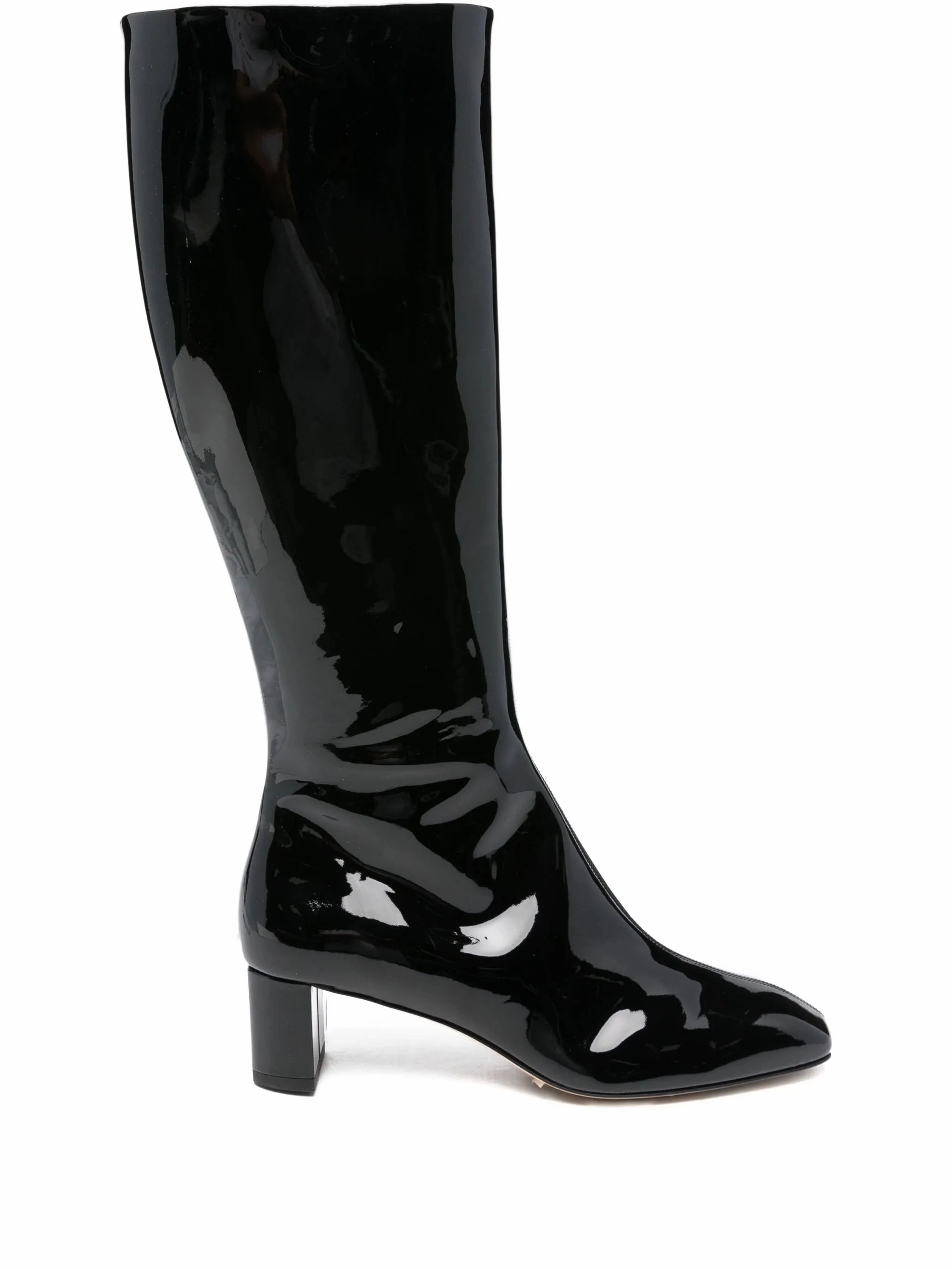 50mm Marty patent calf leather knee-high boots Military Bunny Boots
