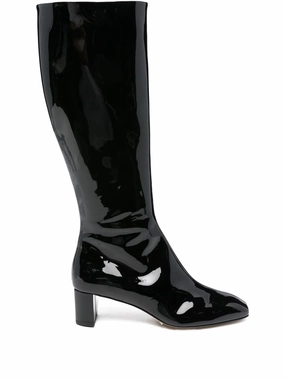 Skating Boots 50mm Marty patent calf leather knee-high boots