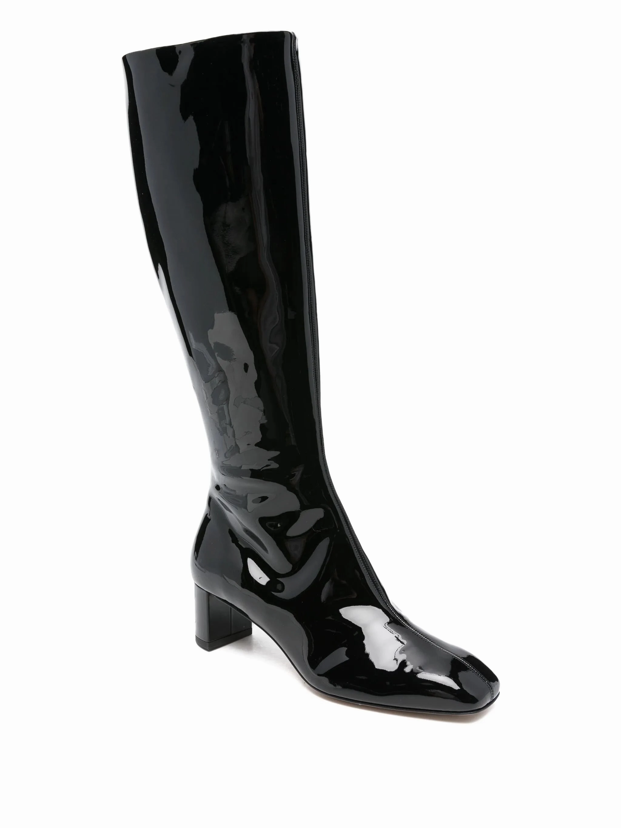 50mm Marty patent calf leather knee-high boots Cowboy Boots Under $100