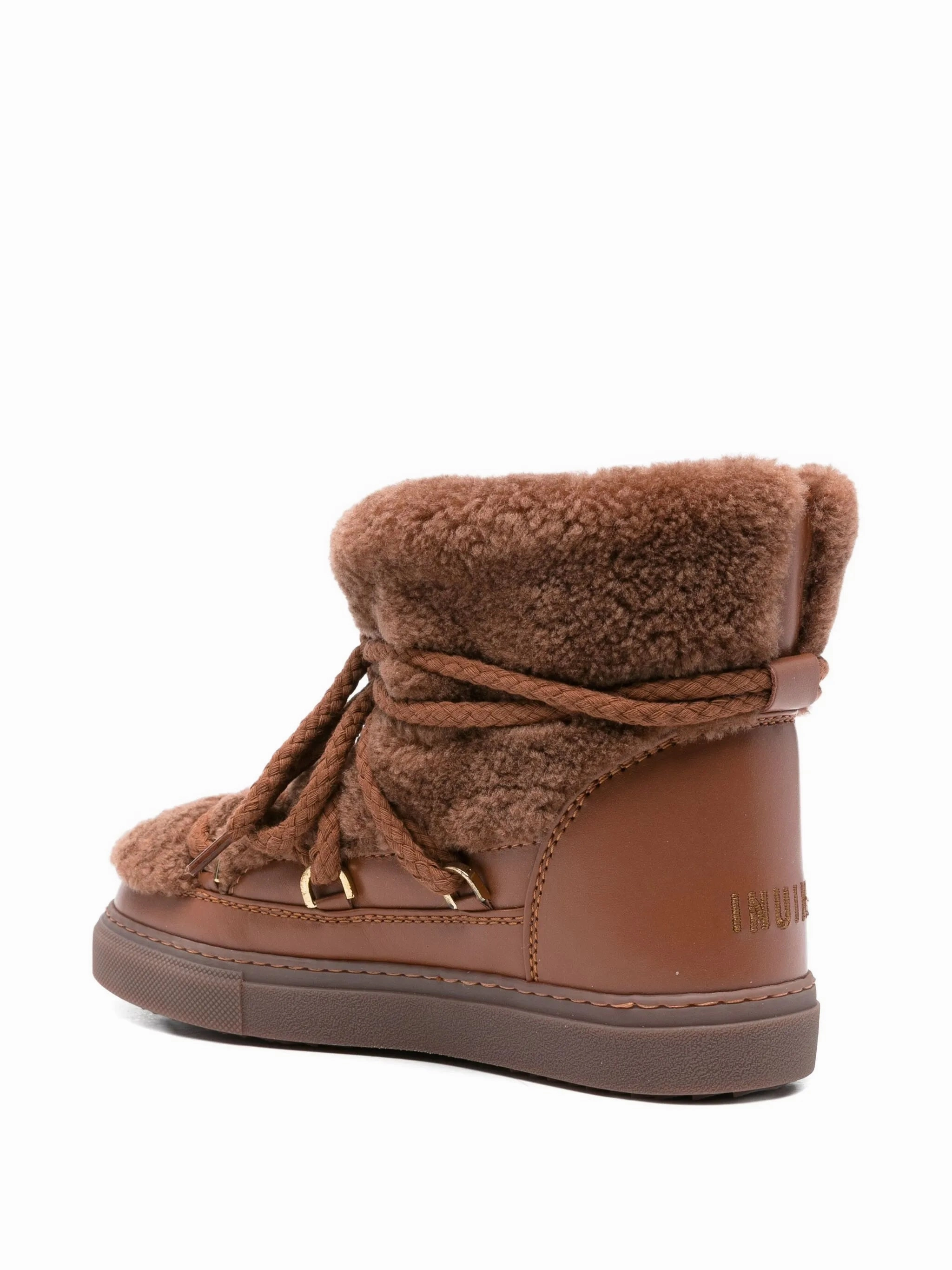 Curly leather ankle boots Steel Tipped Boots