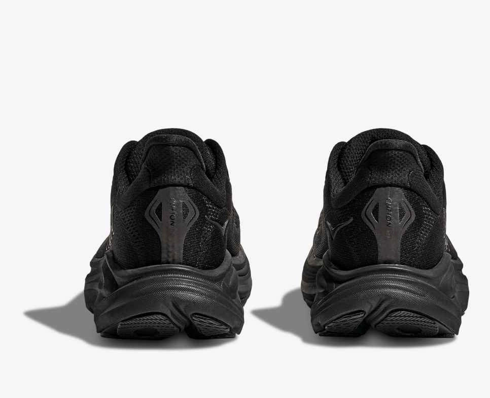 Women's - HOKA Clifton 10 - Black/Black Shoes In Oman