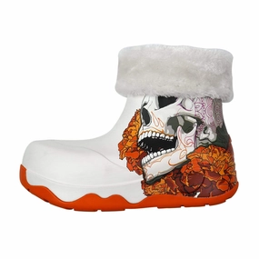 Skeleton Navarra Boots with Napped Linings Women Sole Leather Boots