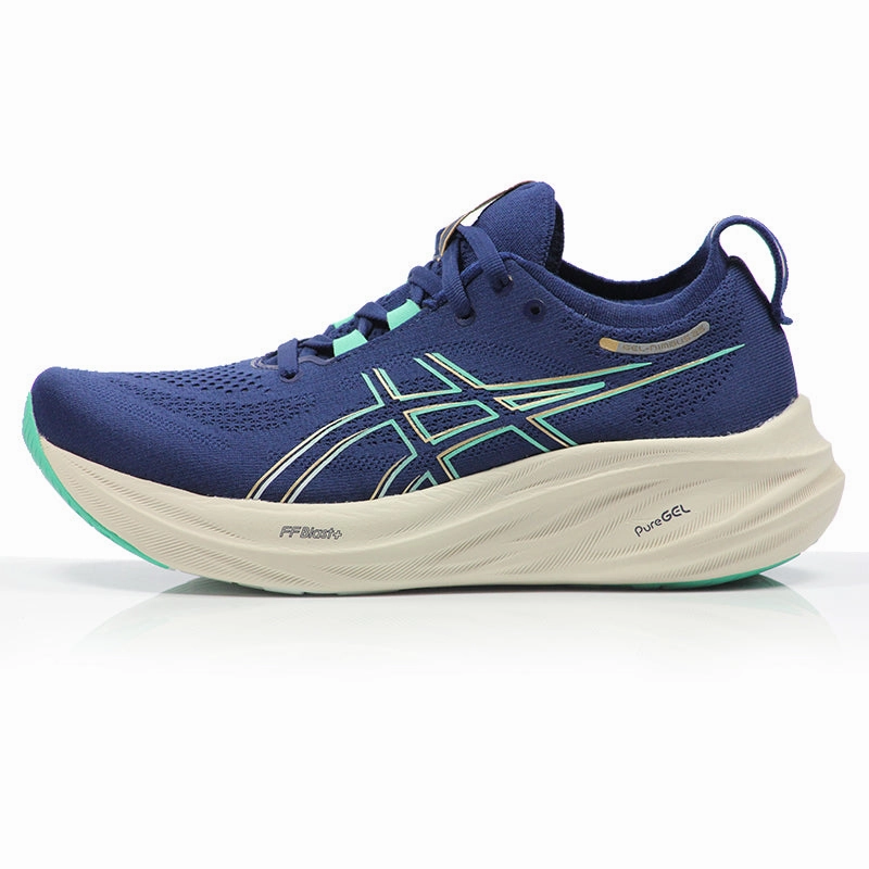 Asics Gel-venture 10 Running Shoes Asics Gel Nimbus 26 Women's Running Shoe - Blue Expanse/Aurora Green