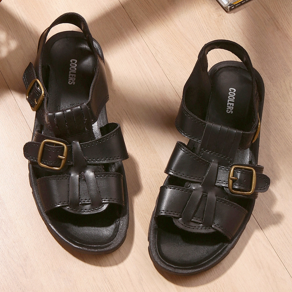 Sas Shoes Sandals Coolers Casual (Black) Sandals For Men SEMSON-N By Liberty