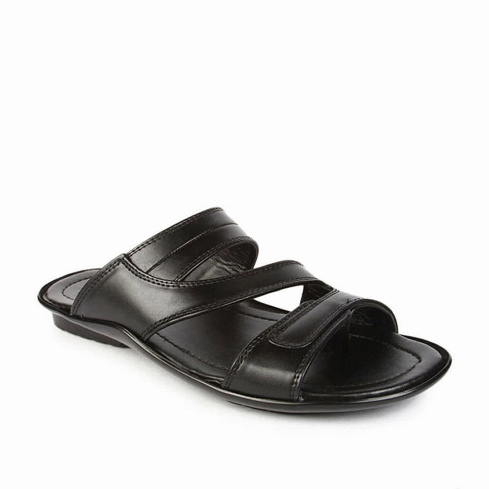Slide Double Strap Coolers Casual (Black) Slippers For Men COOL99-13 By Liberty