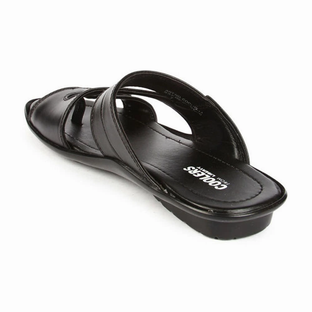 Nut In Logo Slippers Coolers Casual (Black) Slippers For Men COOL99-13 By Liberty