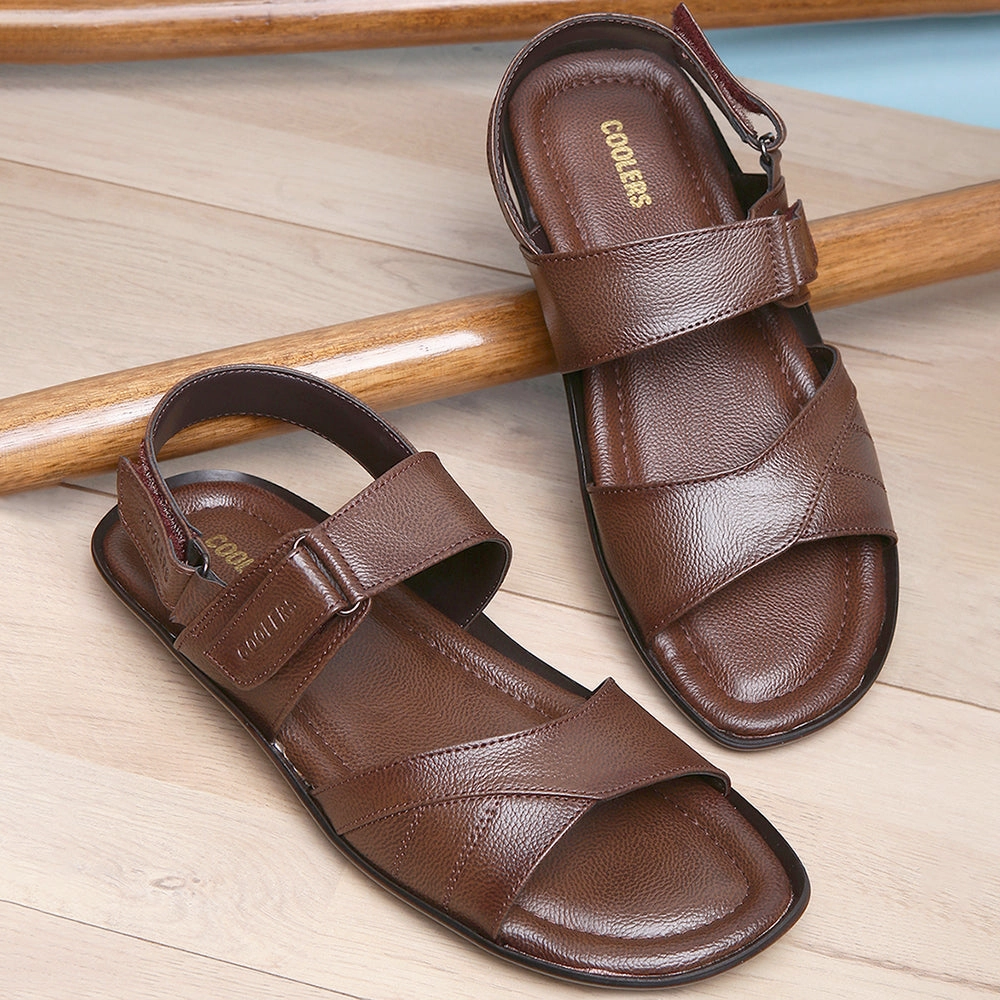 Sandals Beach Coolers Formal Brown Sandals For Men LAF-202N By Liberty