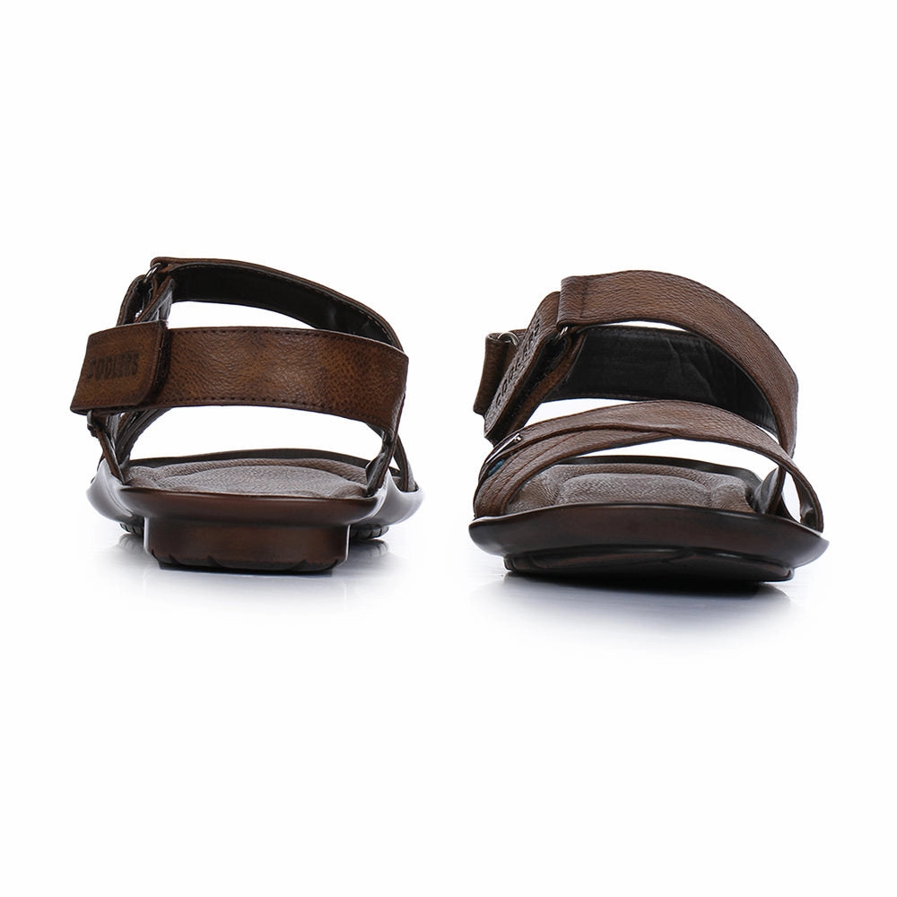 Coolers Formal Brown Sandals For Men LAF-202N By Liberty Sandals With Over The Water Bungalows