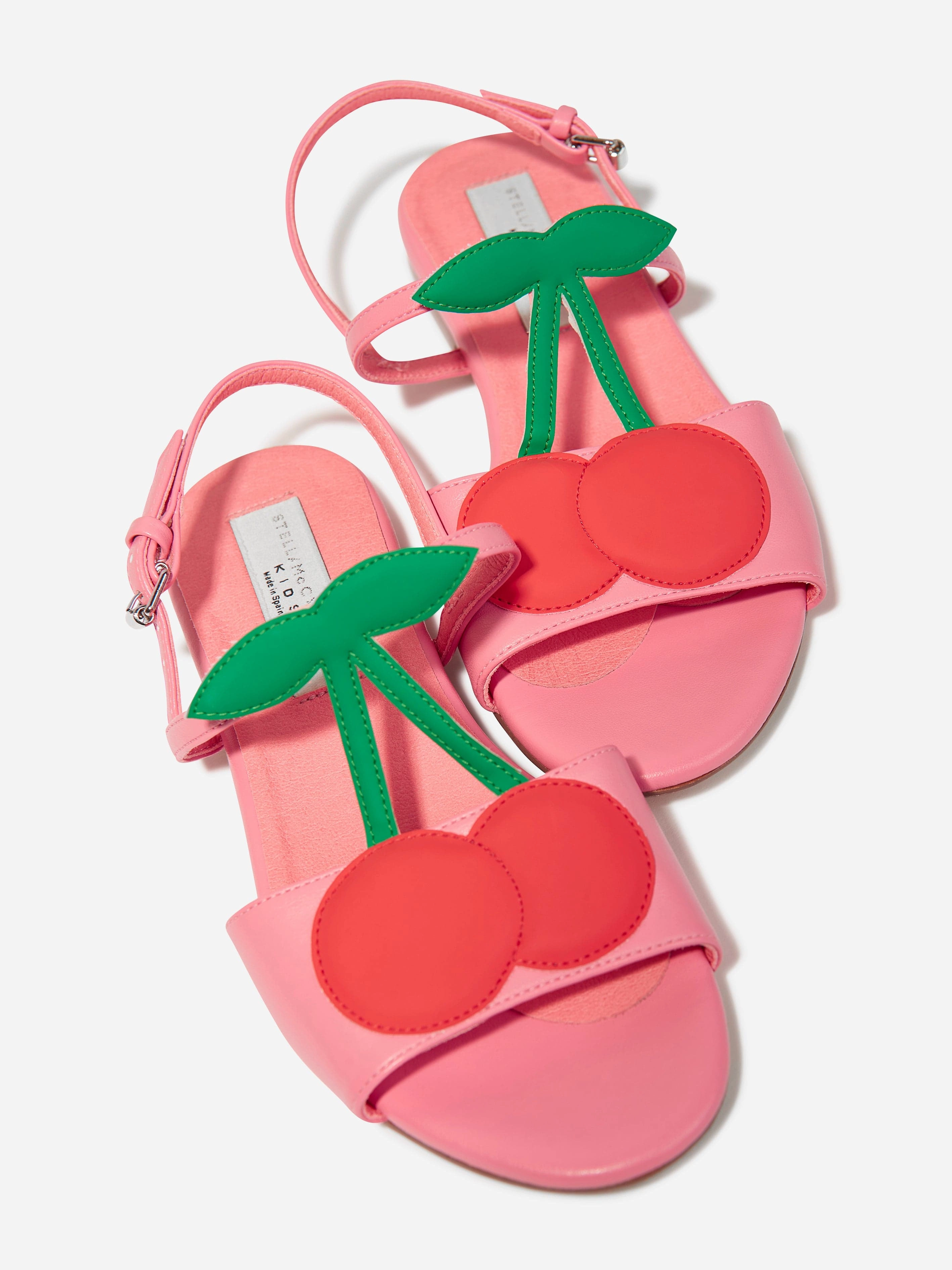 Sandals With Pearls Stella McCartney Girls Cherry Sandals in Pink