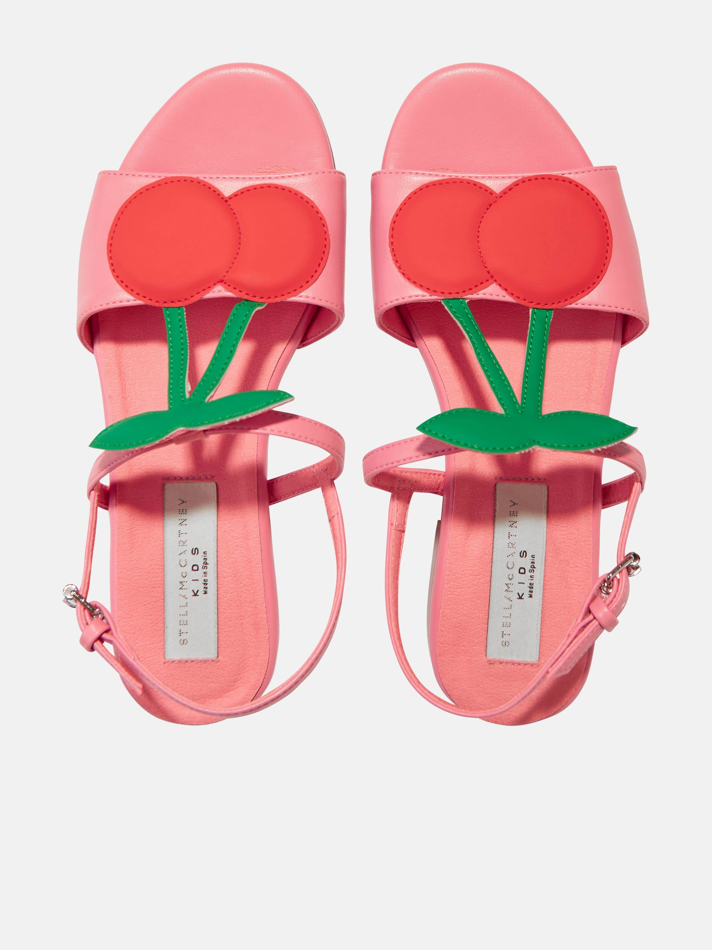 Stella McCartney Girls Cherry Sandals in Pink Comfy Walking Sandals