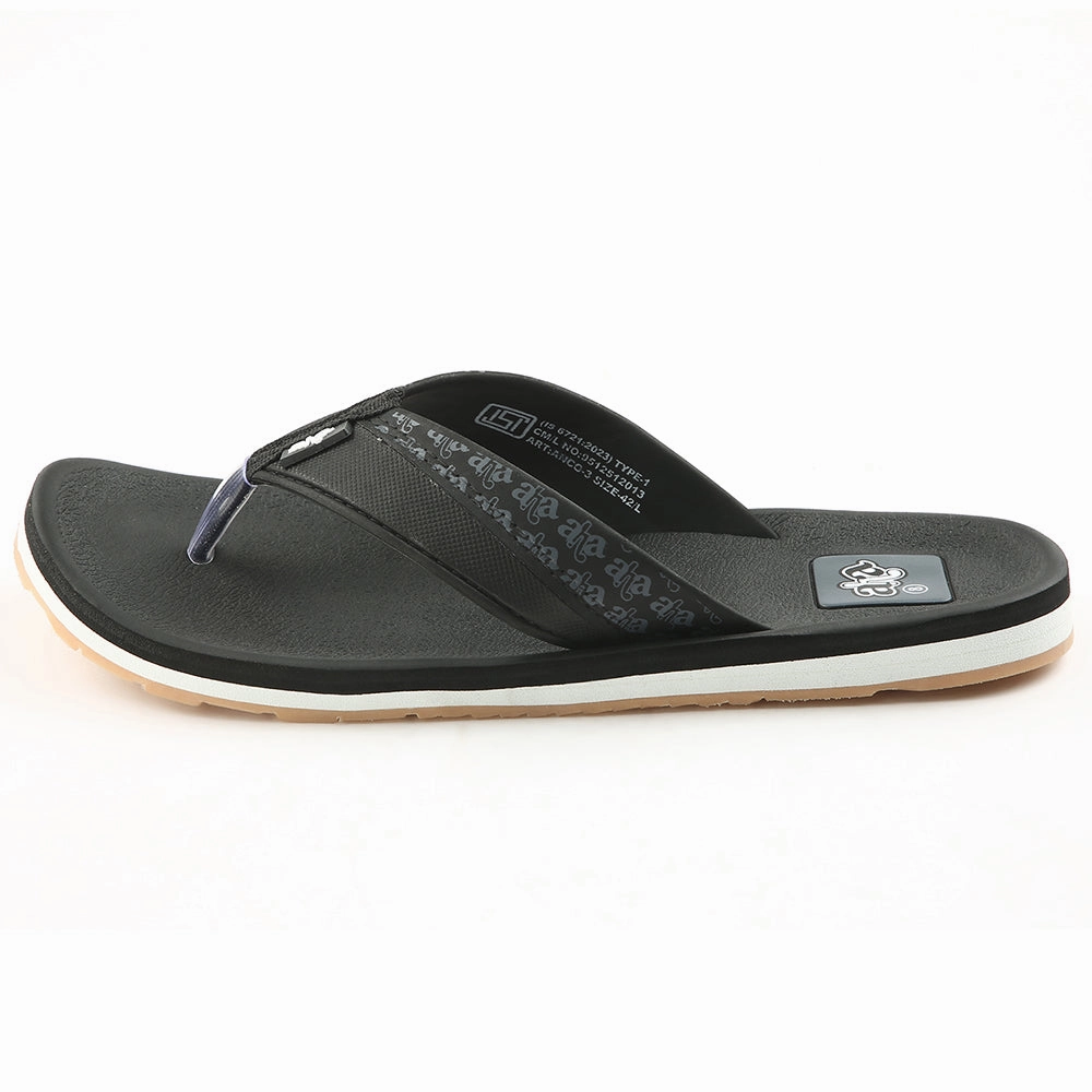 A-HA Casual Black Flip Flops For Men ANCO-03 By Liberty Squishmallow Slippers Size