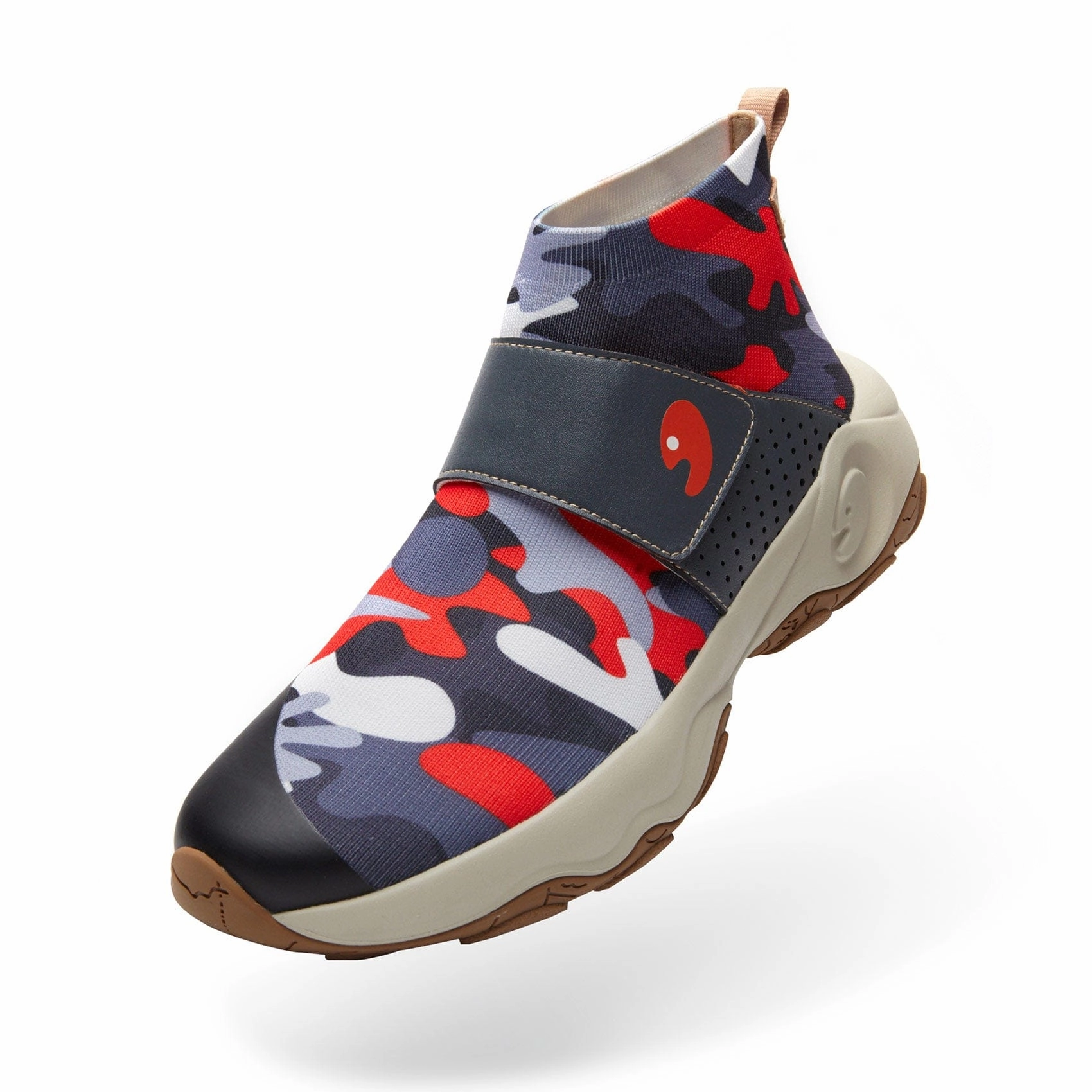 Crack-Red Grey Cazorla II Men Brown Knee High Boots With Heel