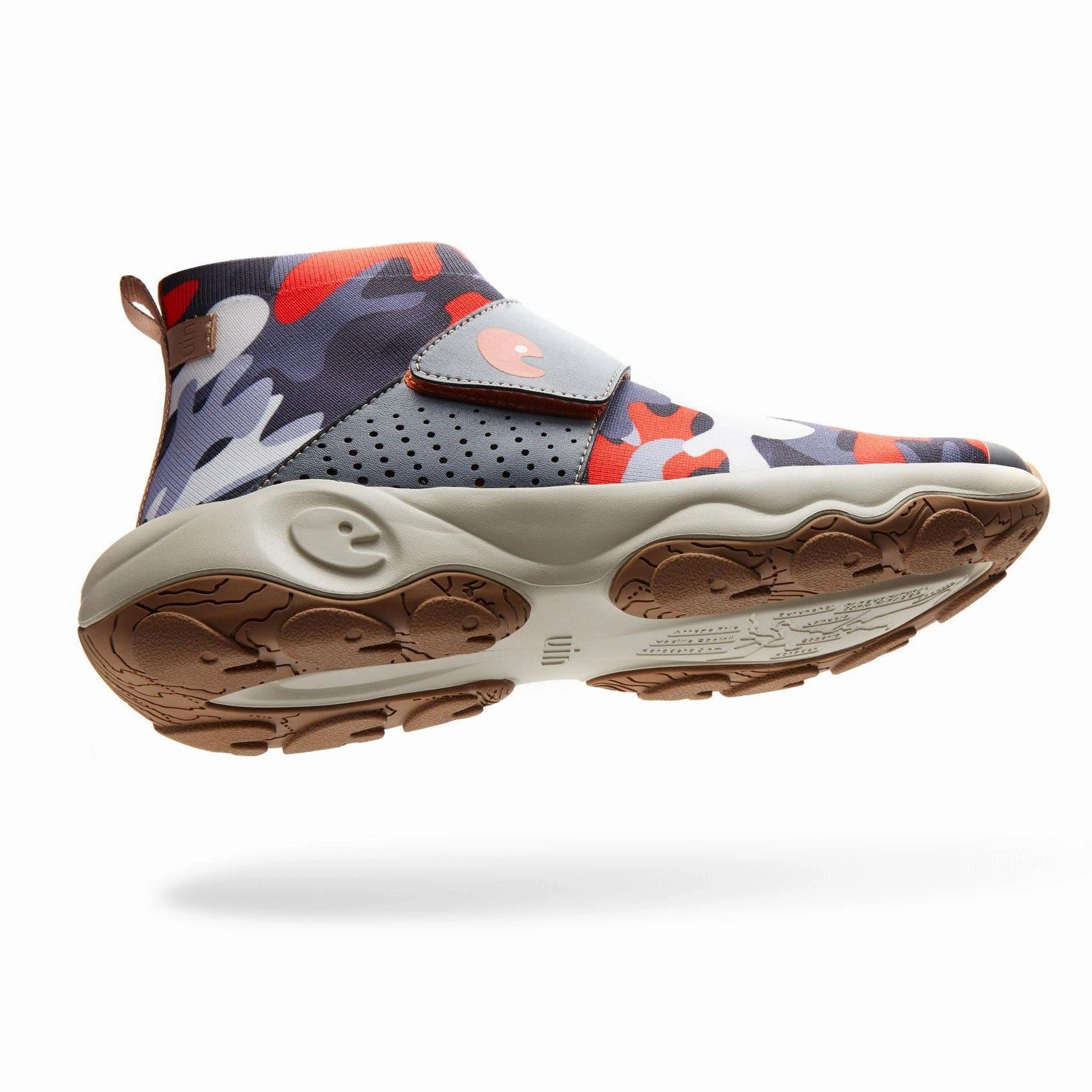 Waterproof Slip Resistant Boots Crack-Red Grey Cazorla II Men