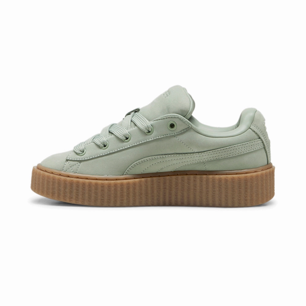 Puma Caged Crafted Golf Shoes Creeper Phatty Earth Tone x FTY Platform Lace Up Sneakers