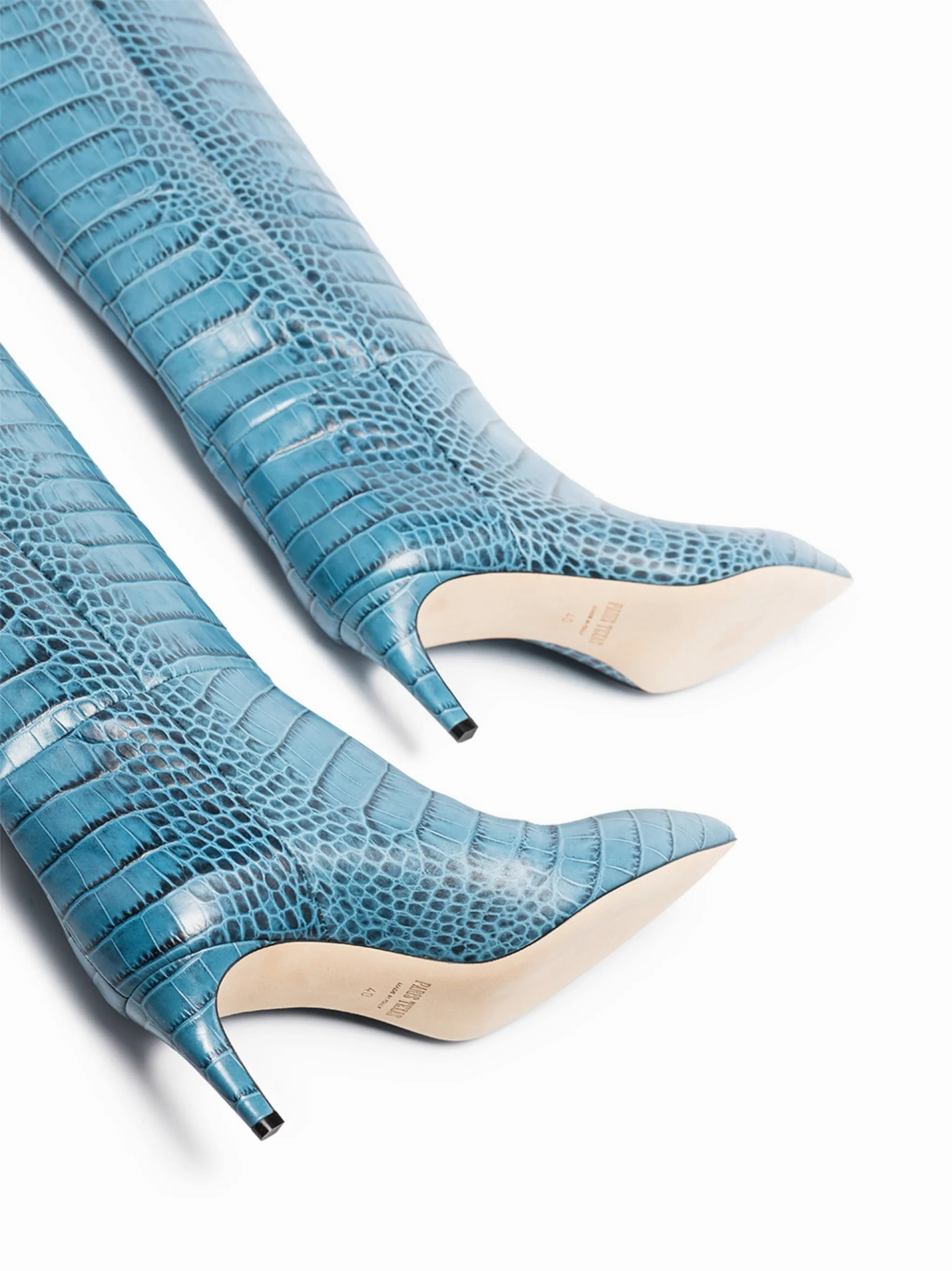 crocodile-effect 60mm boots Steel Toe Waterproof Boots