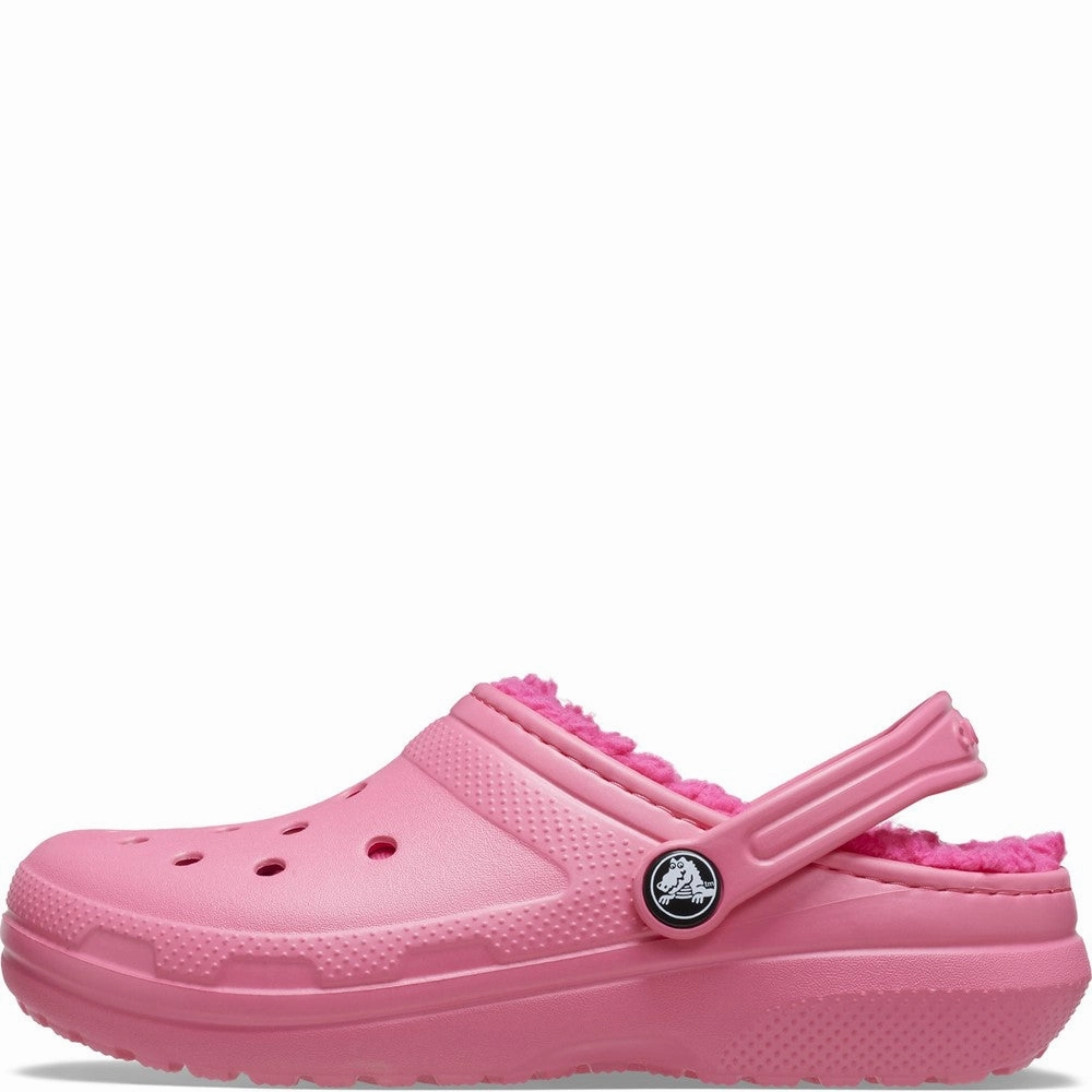 Crocs Toddler Classic Lined Clog Thong Slides