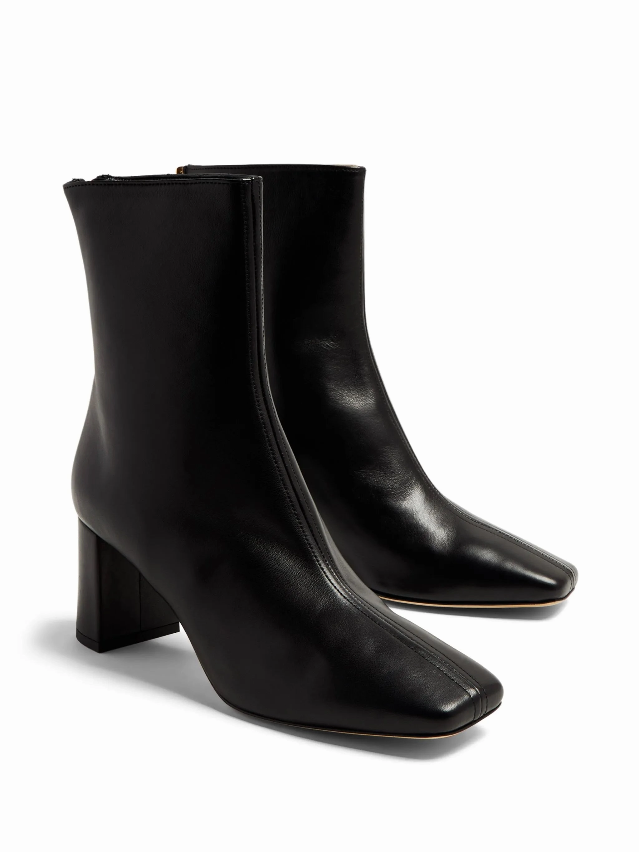 Best Boots For Roofing Cube 70mm leather ankle boots