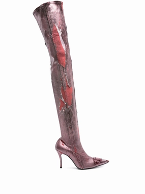 D-Venus 80mm thigh-high boots Motorbike Boots