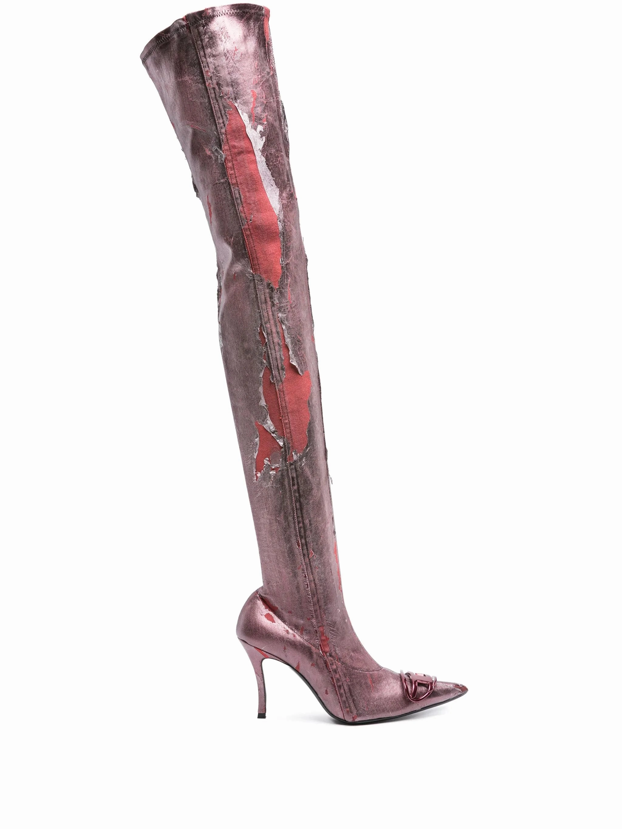 D-Venus 80mm thigh-high boots Striker Boots