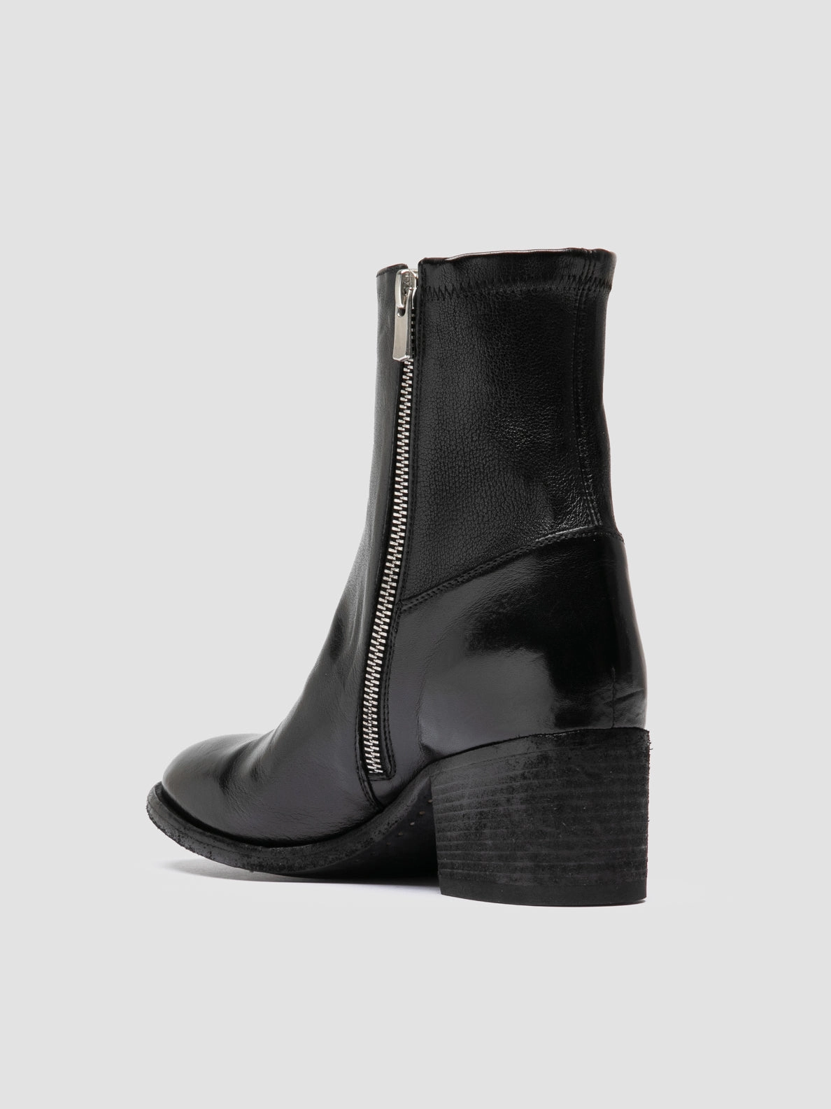 Shop Boots DENNER 127 - Black Leather Zipped Boots