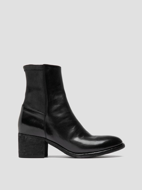 Chelsea Boots With Leggings DENNER 127 - Black Leather Zipped Boots