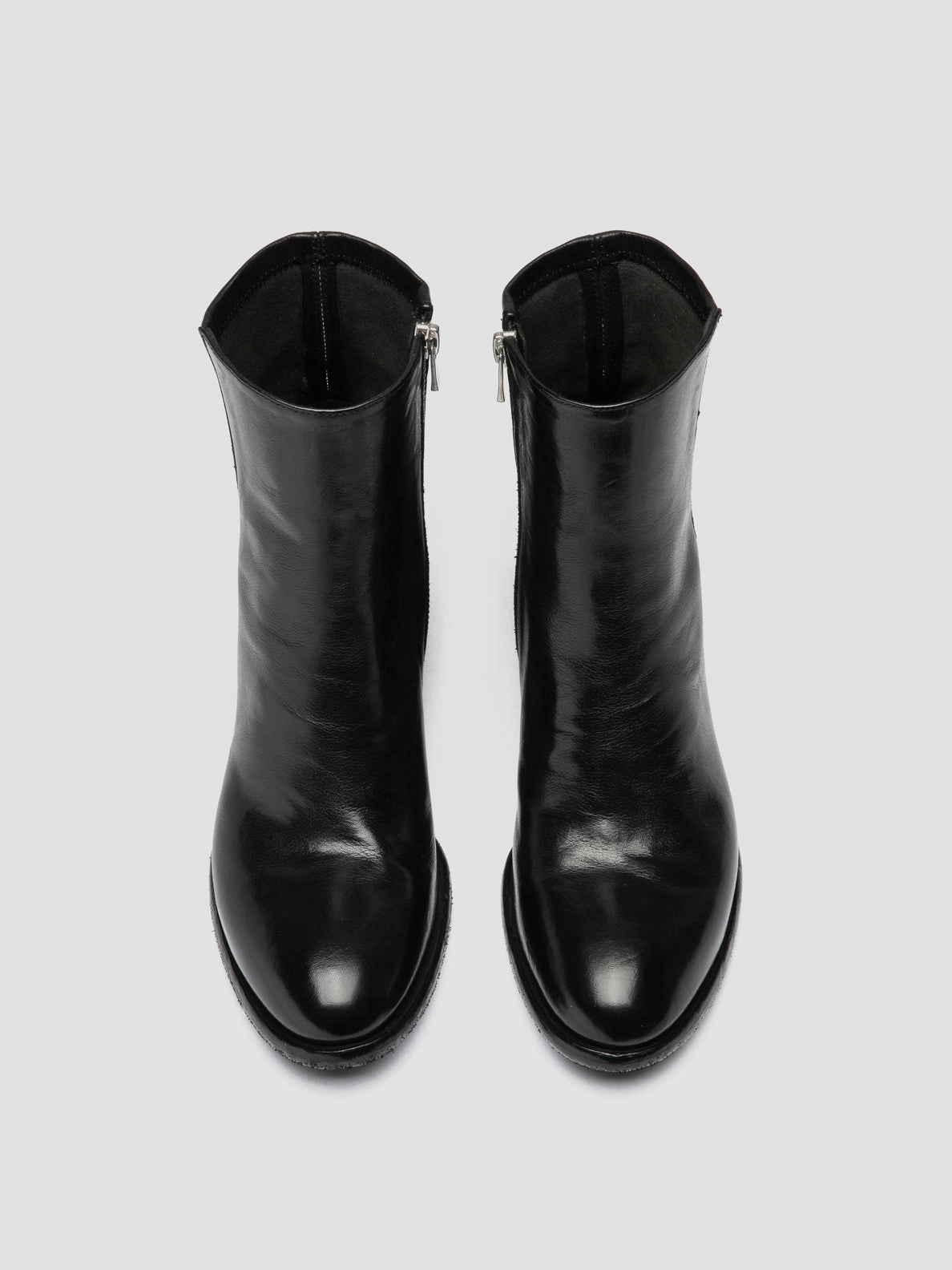 Rocky Army Boots DENNER 127 - Black Leather Zipped Boots