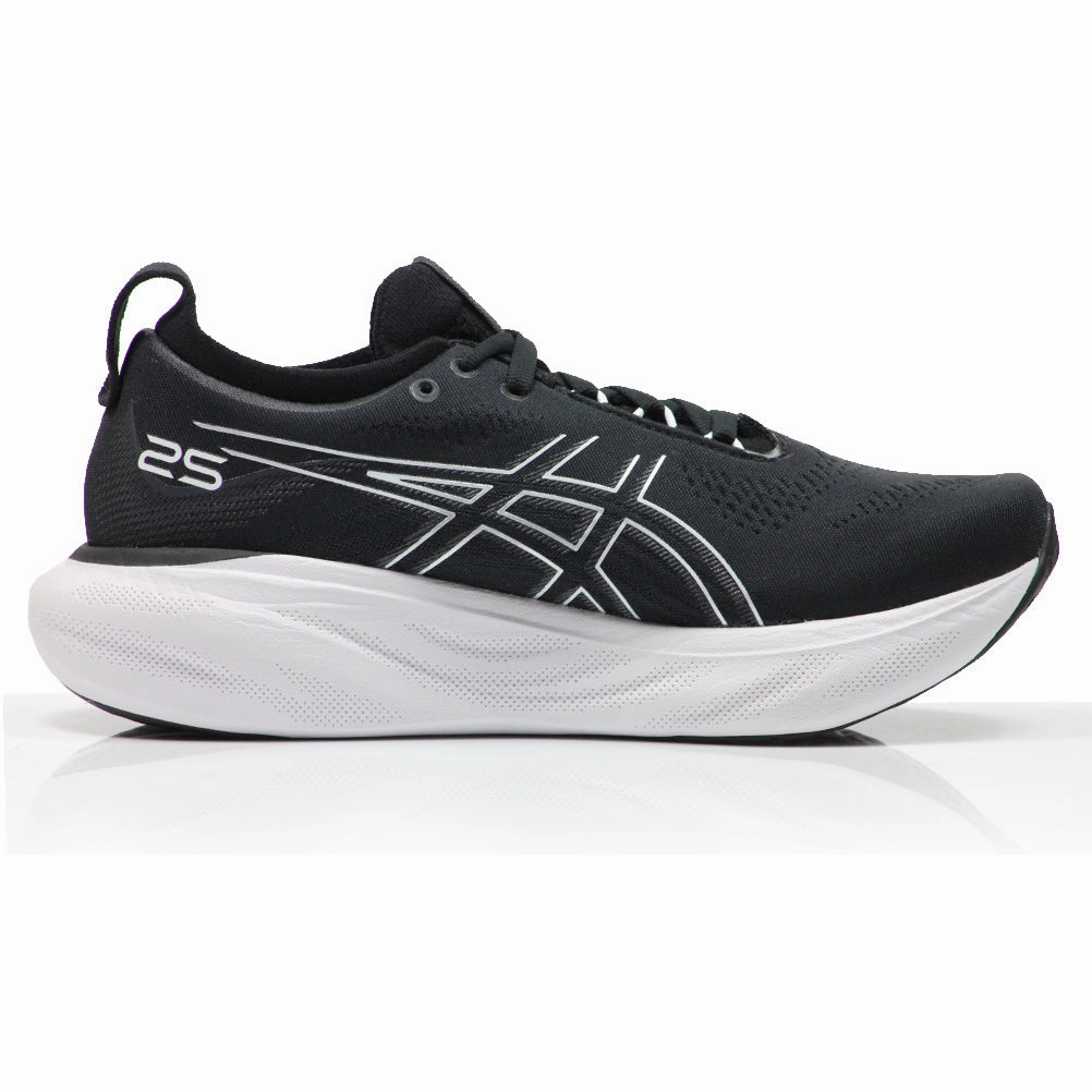 Asics Gel Nimbus 25 Women's Running Shoe - Black/Pure Silver Asics Glide Golf Shoes