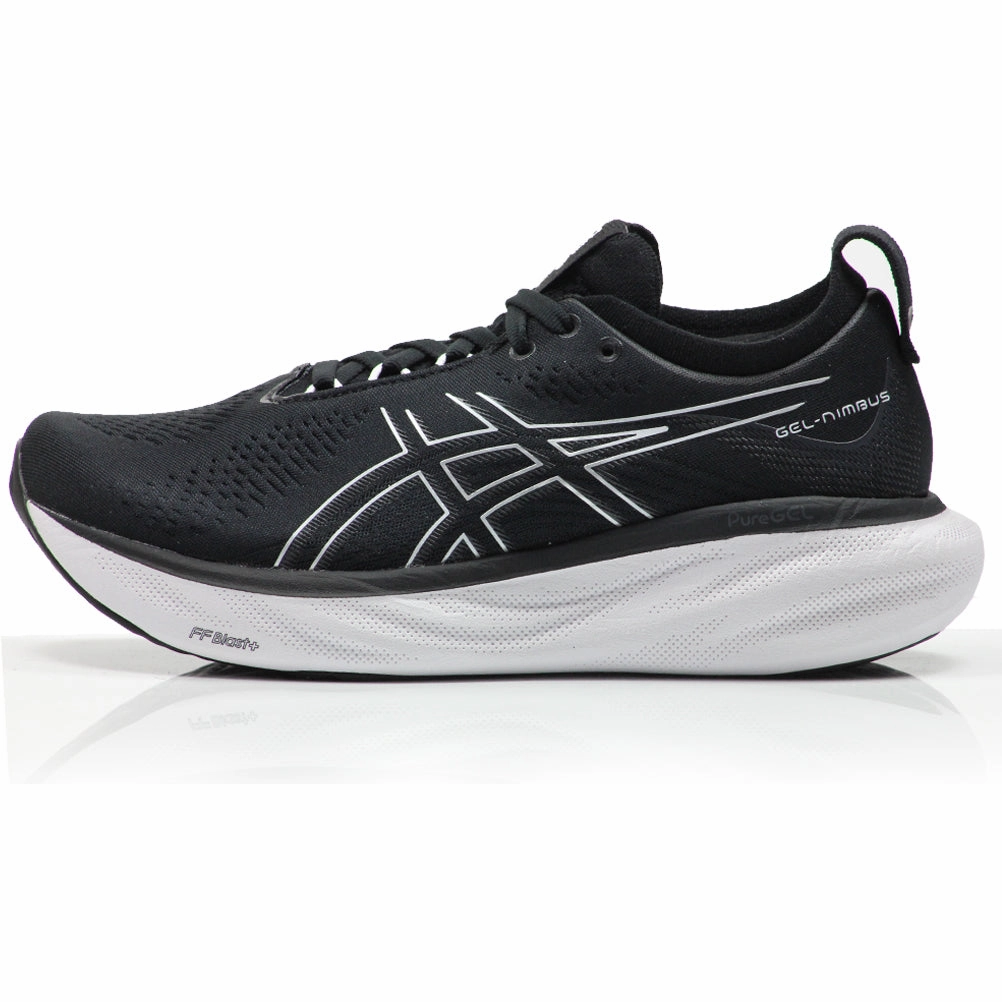 Asics Gel Nimbus 25 Women's Running Shoe - Black/Pure Silver Asics Shoes Shoe Carnival