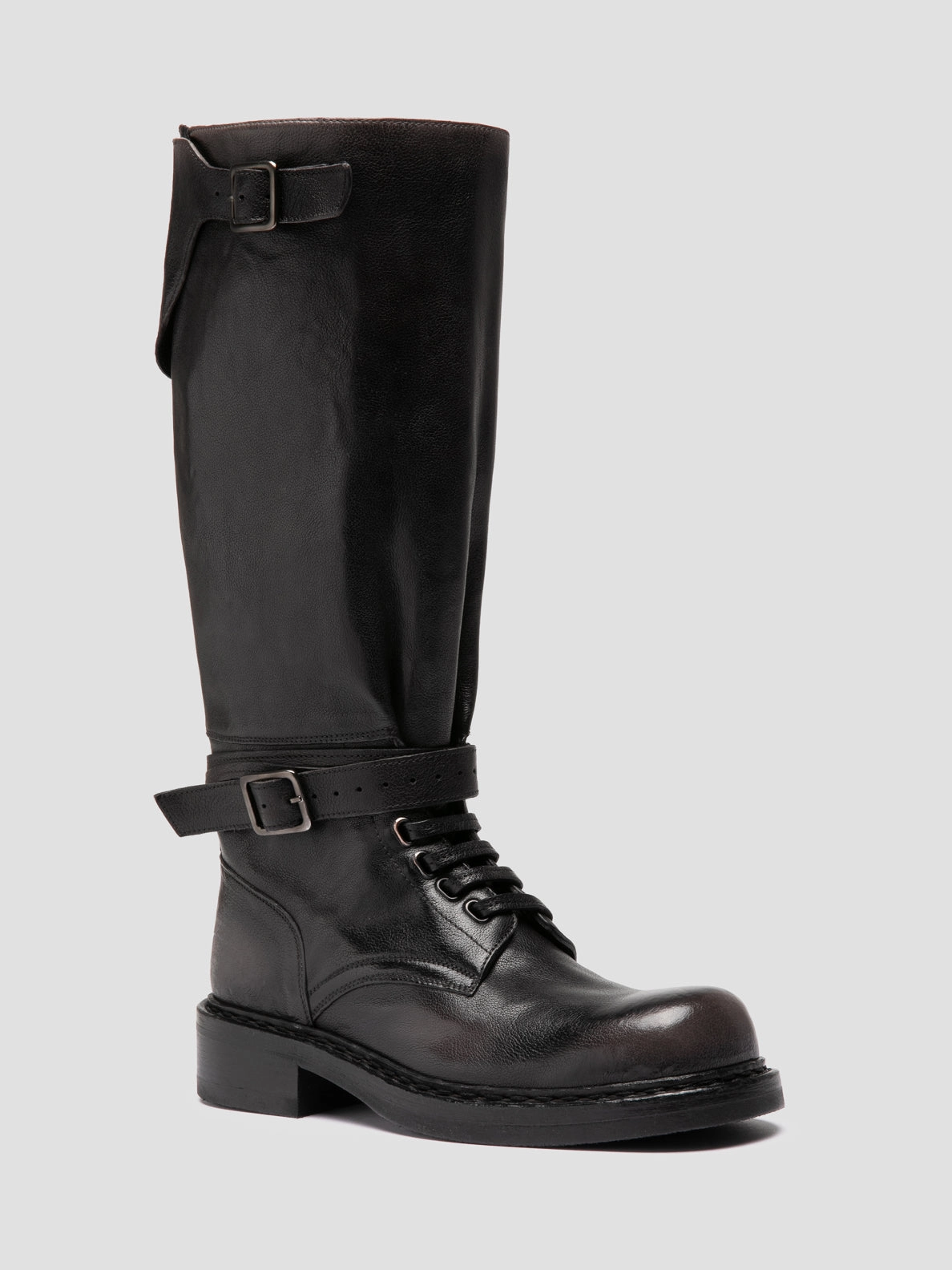 DAKOTA 003 - Dark Grey Leather Pull-On Boots Luk Boots