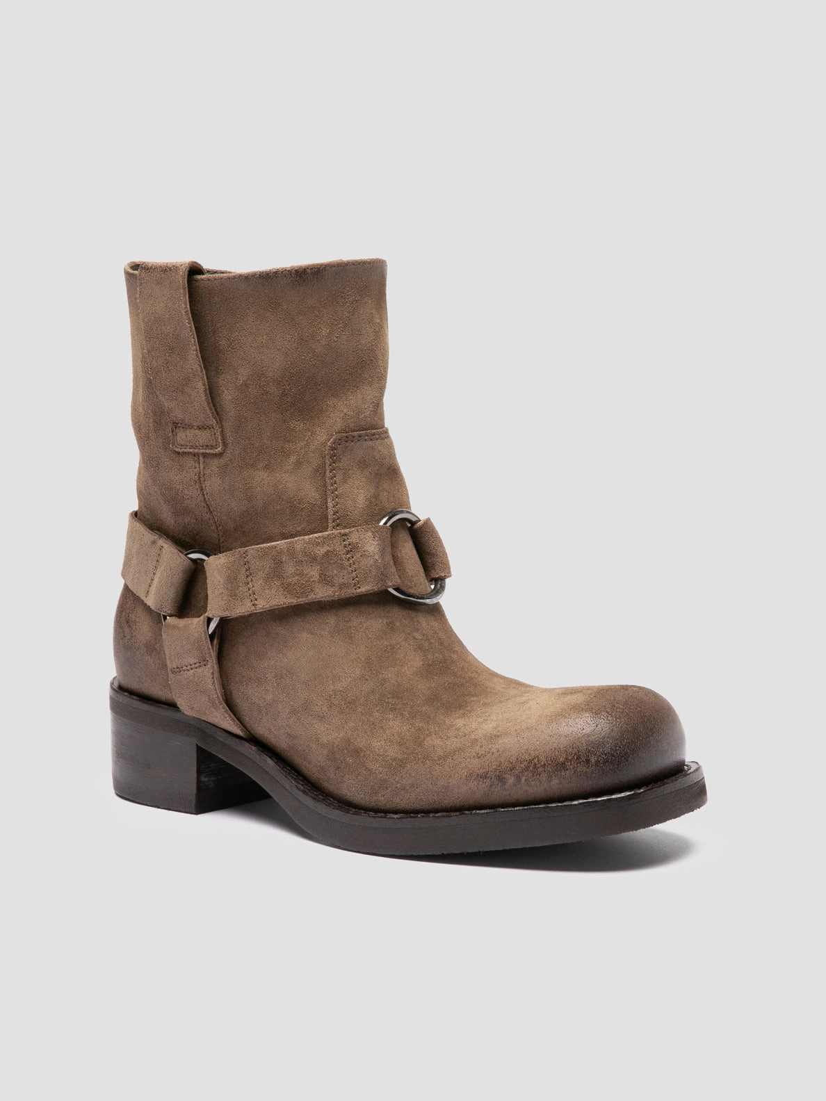 Ladies Ariat Square Toe Boots DANA 003 - Taupe Suede Pull-On Boots