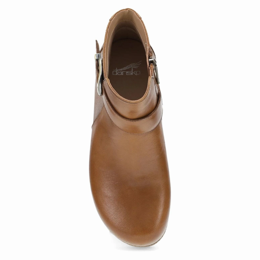 Dansko Brennan Tan Calf Leather Boot (Women's) Glitter Boots Knee High