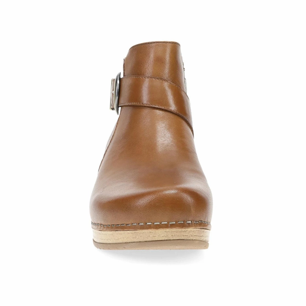 Texas Cowgirl Boots Dansko Brennan Tan Calf Leather Boot (Women's)