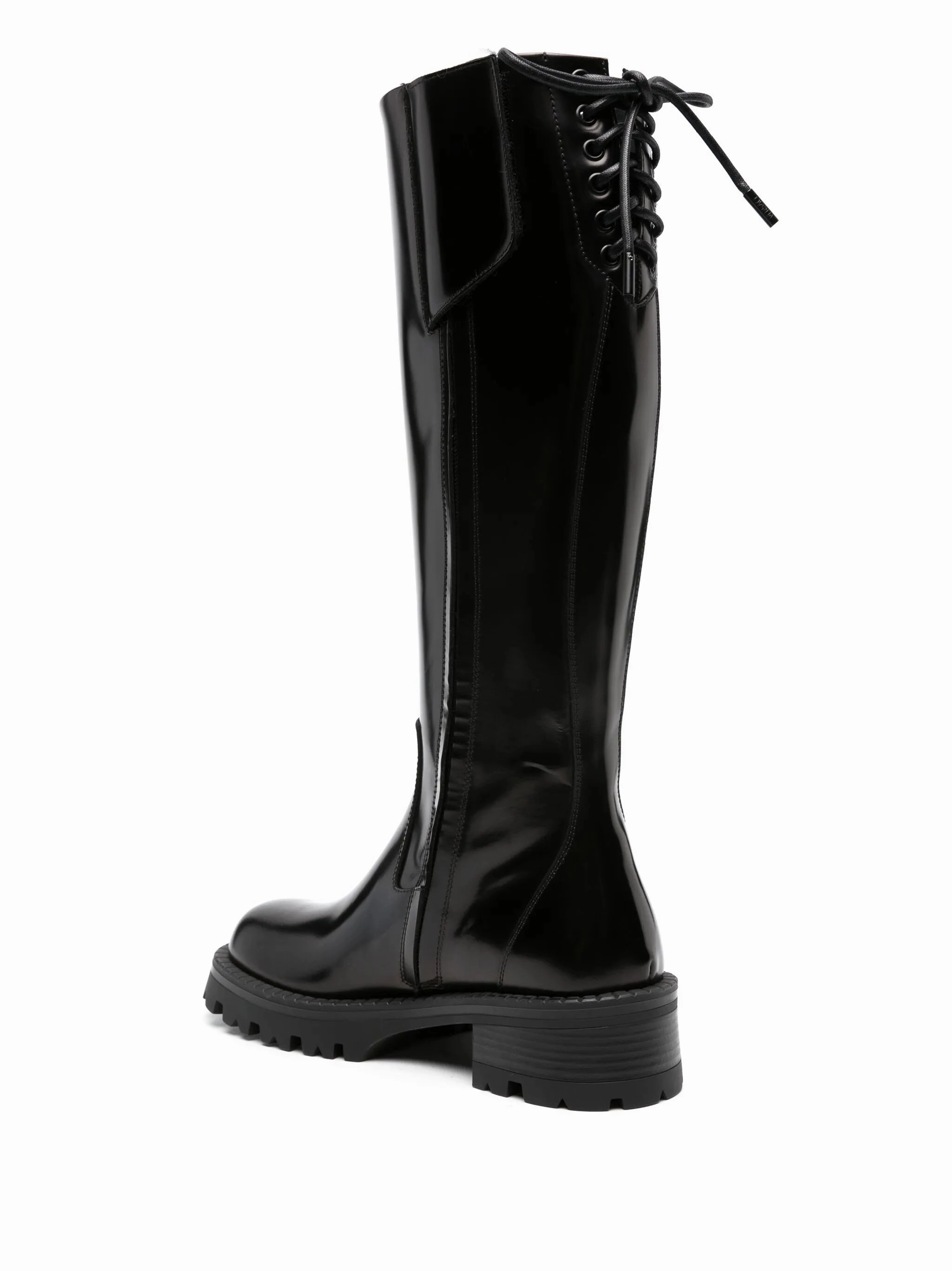 Ankle Boots For Winter Alia leather knee-high boots