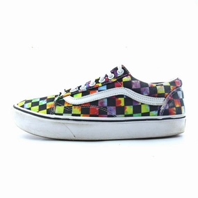 VANS OLD SKOOL CHECKERBOARD Casual Shoes With White Soles