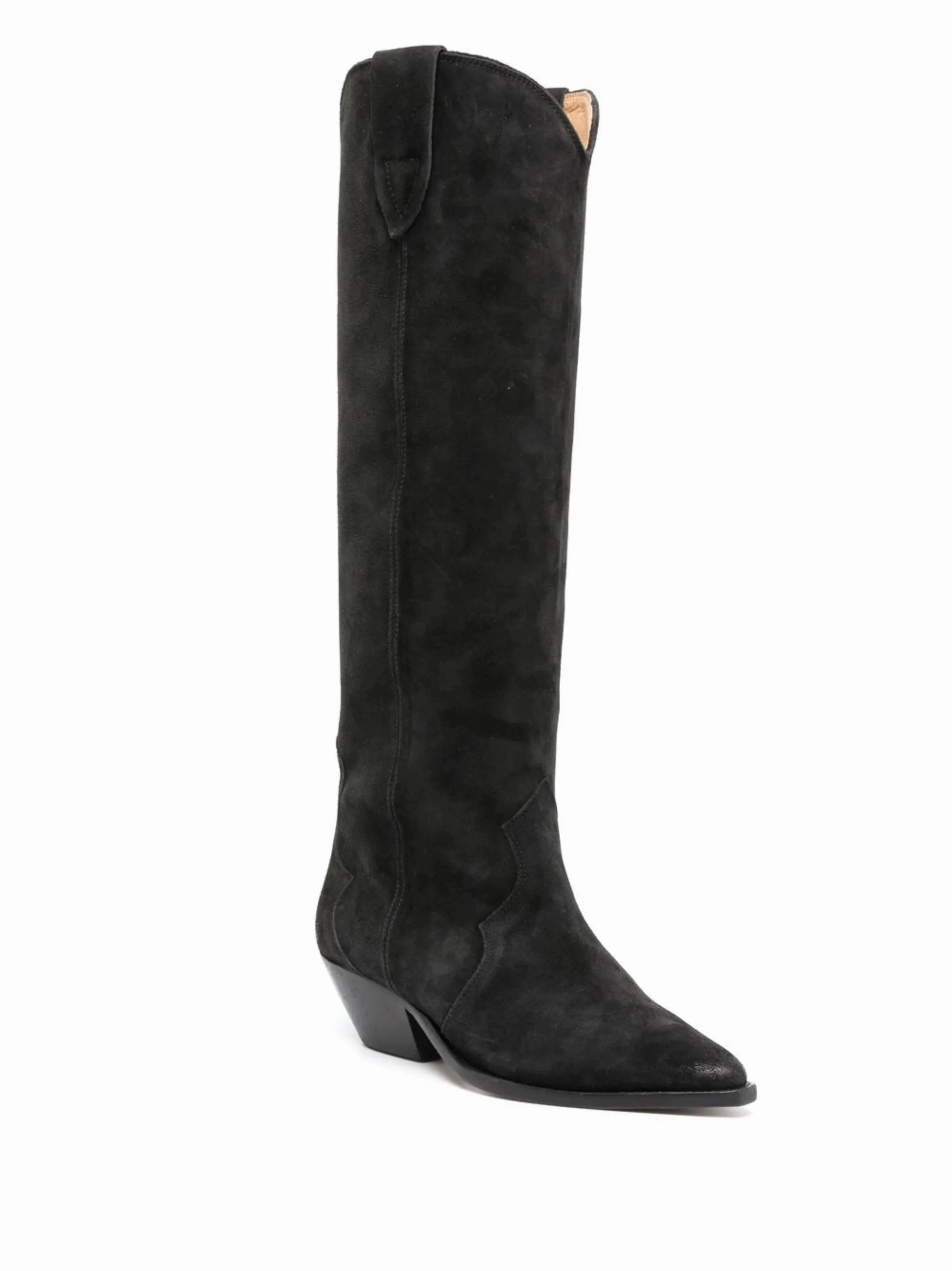 Denvee 50mm knee-length boots Faux Leather Brogue Chelsea