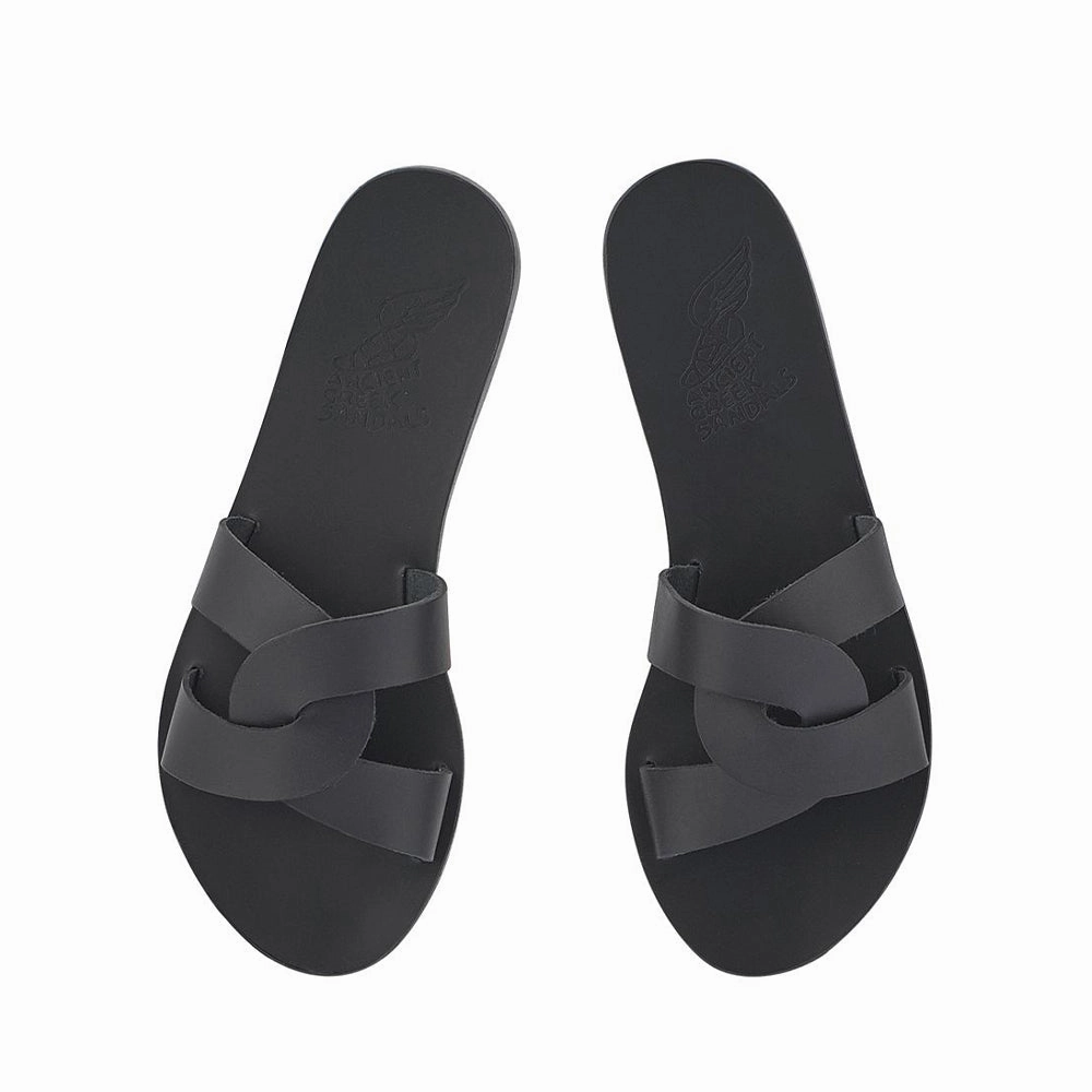 Desmos Black Sandals La Toc In St Lucia