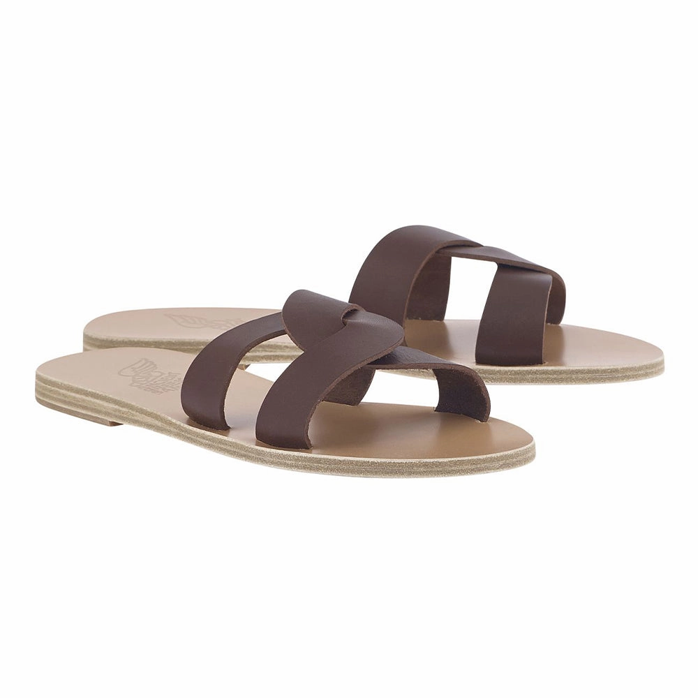 Sandals Kitten Heel Desmos Chestnut
