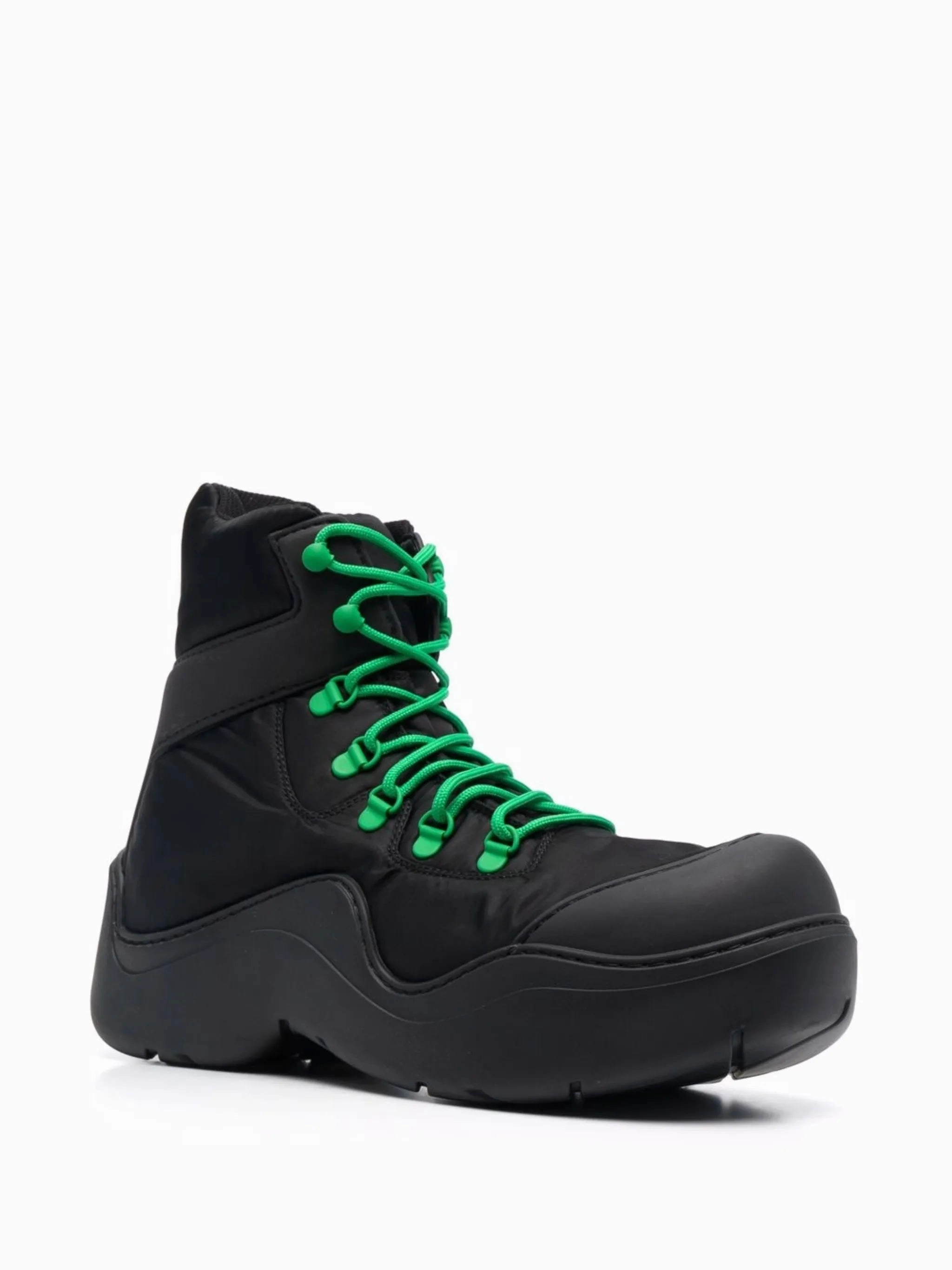 Kitten Heel Leather Boots contrasting-lace ankle boots