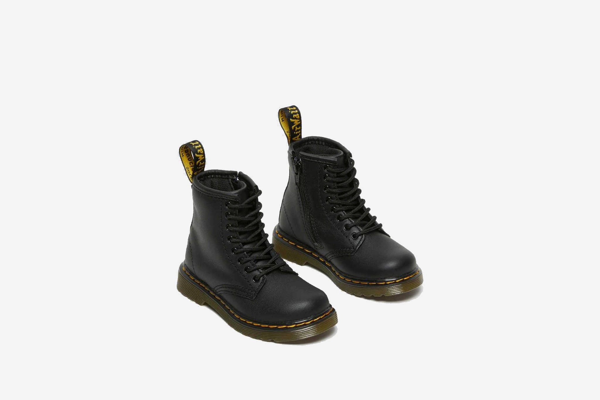 Winter Boots Hiking Boots Dr. Martens "1460 J Softy Leather Lace Up Boots " PS - Black