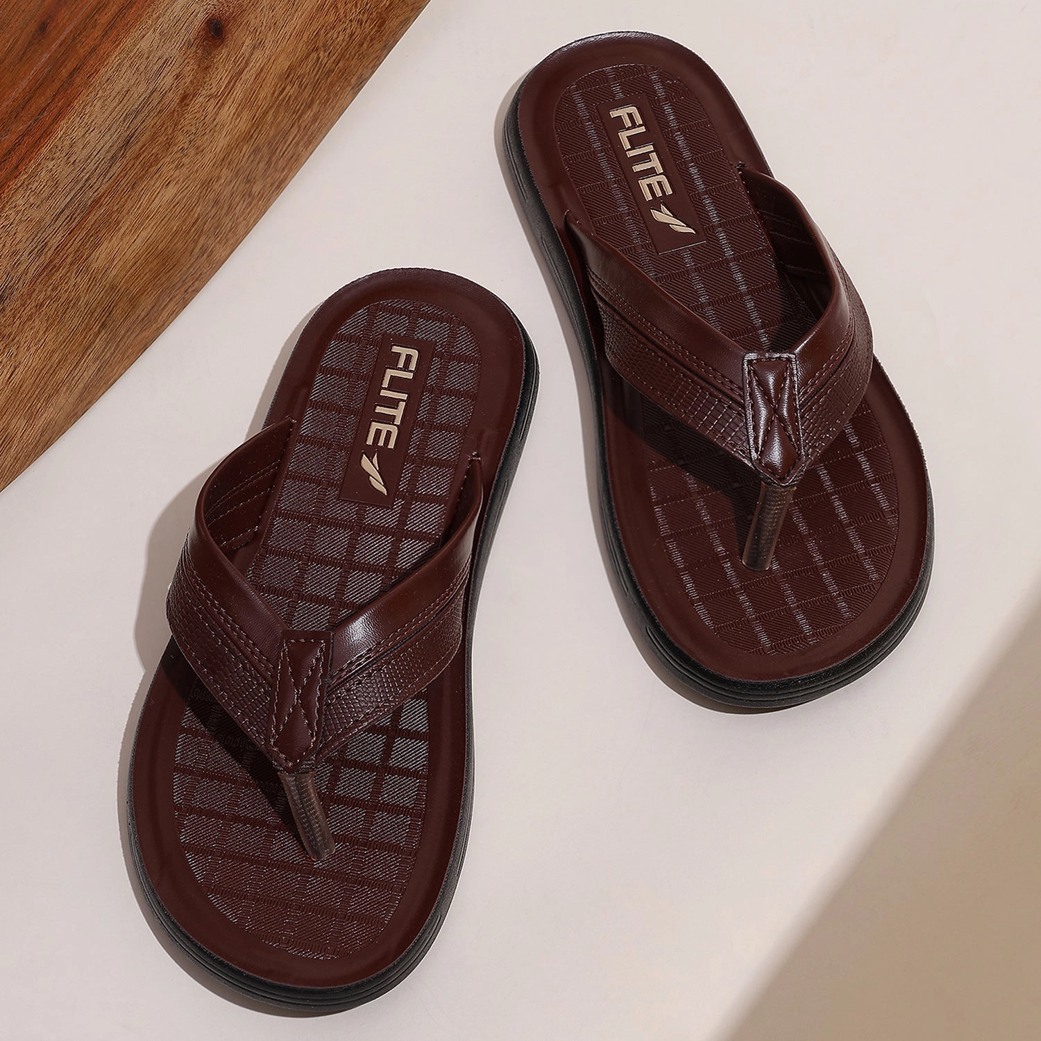Leather Slip On Sandals Flip-flops For Men PUG 182