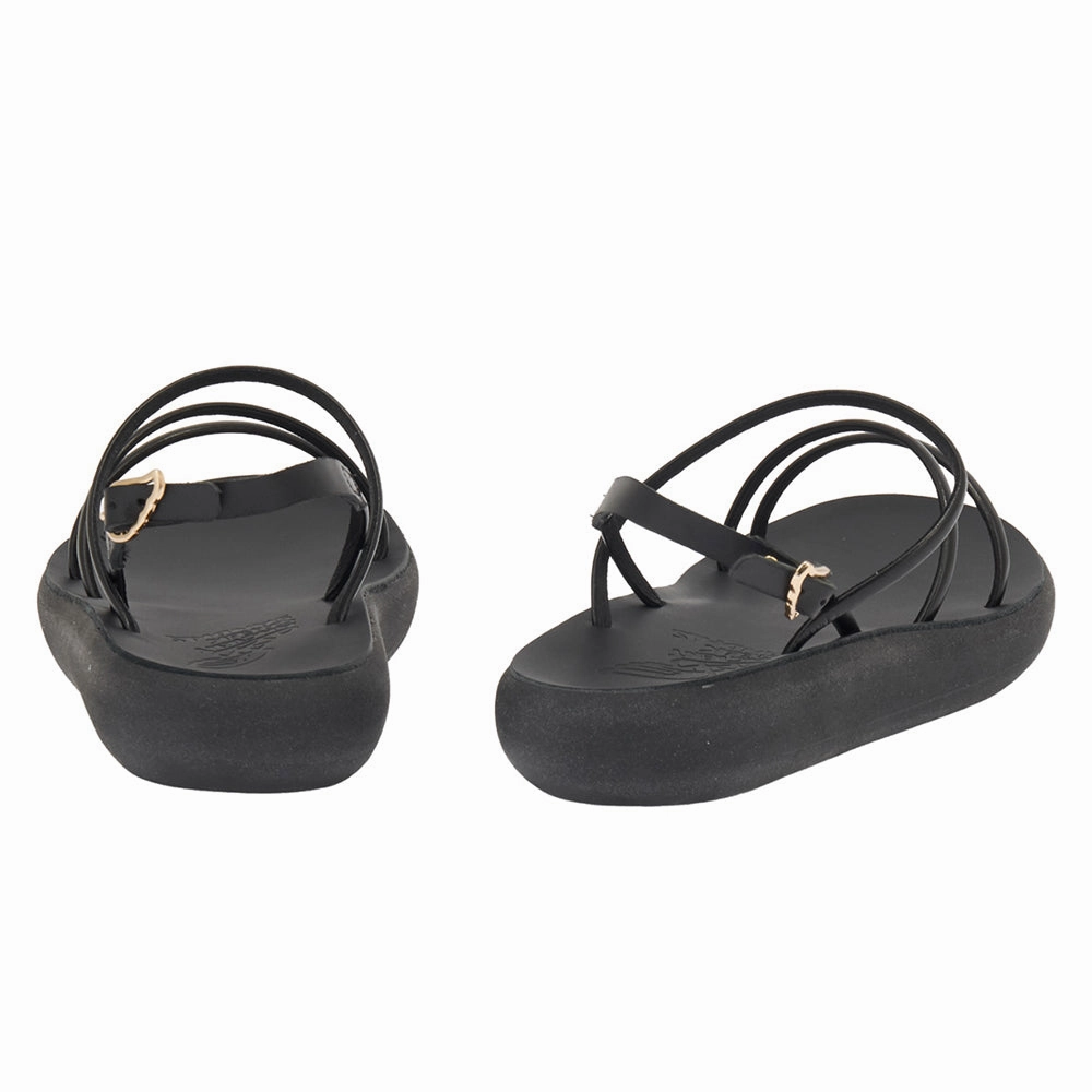 Polis Black Type Sandals