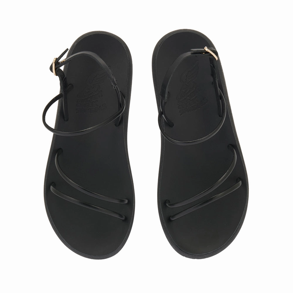 Polis Black Comfort Casual Sandals
